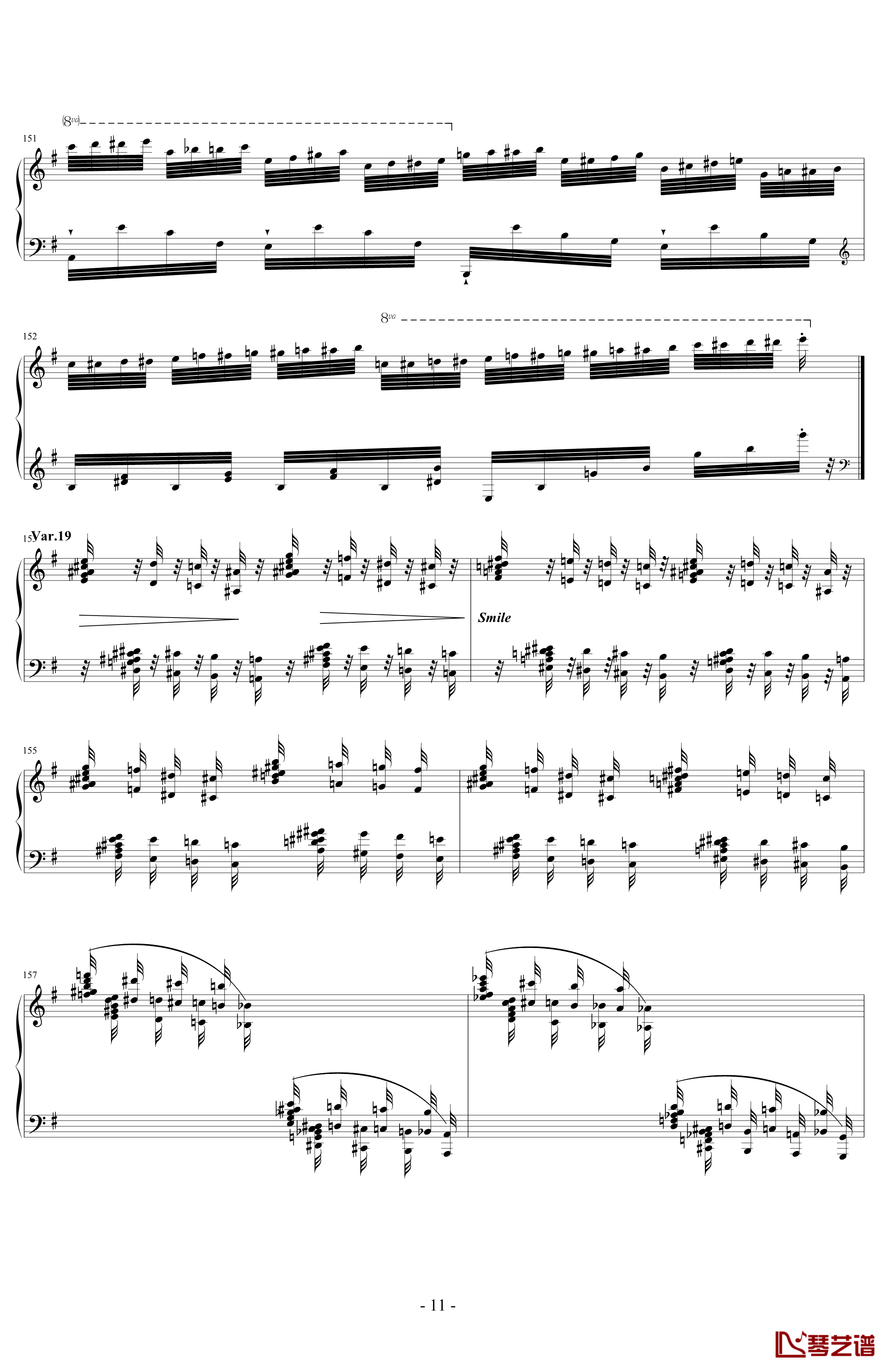 阿尔坎Op.39 No.12 变奏曲钢琴谱-Charles-Valentin Alkan11