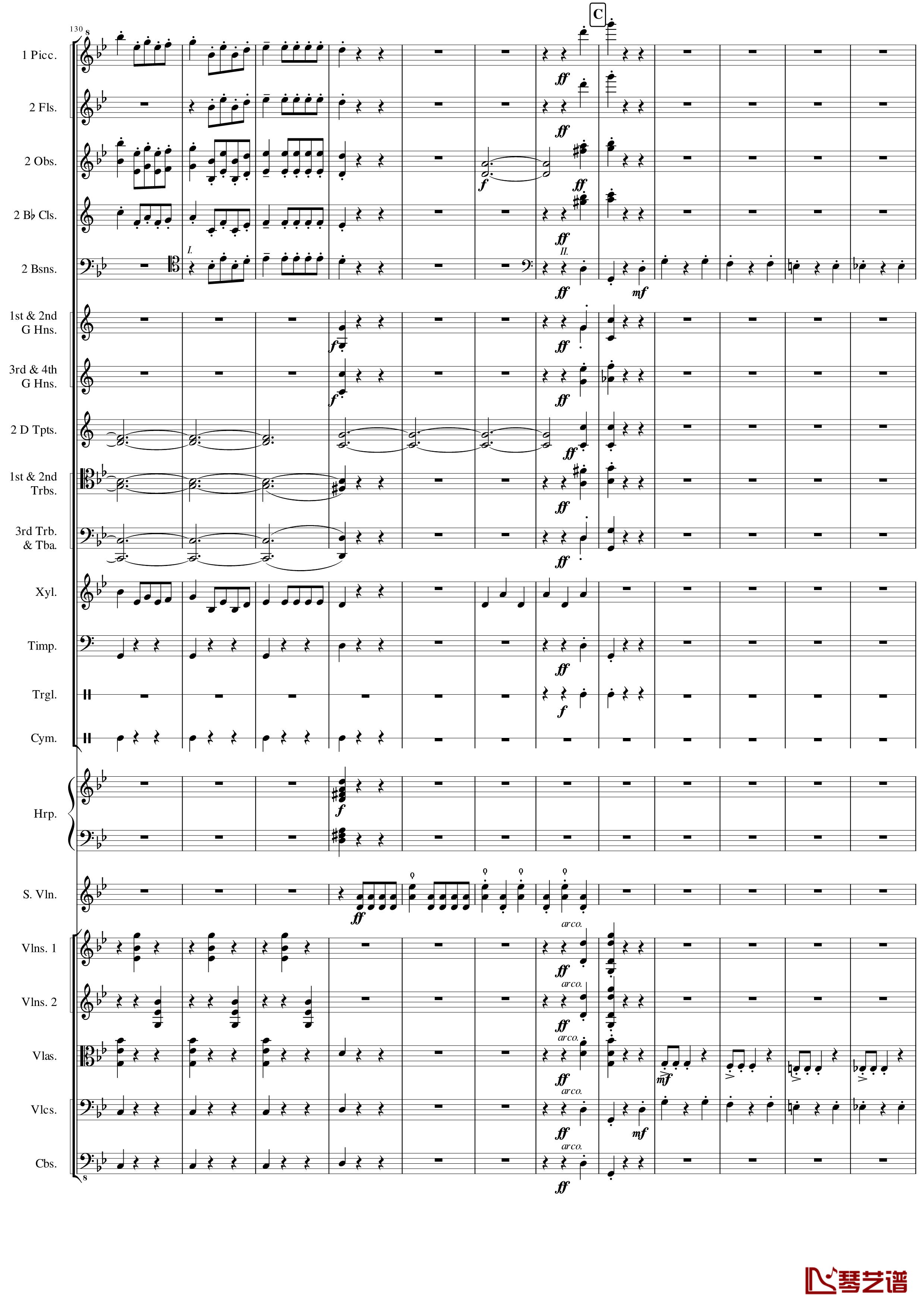 Danse Macabre Op.40钢琴谱-圣桑12