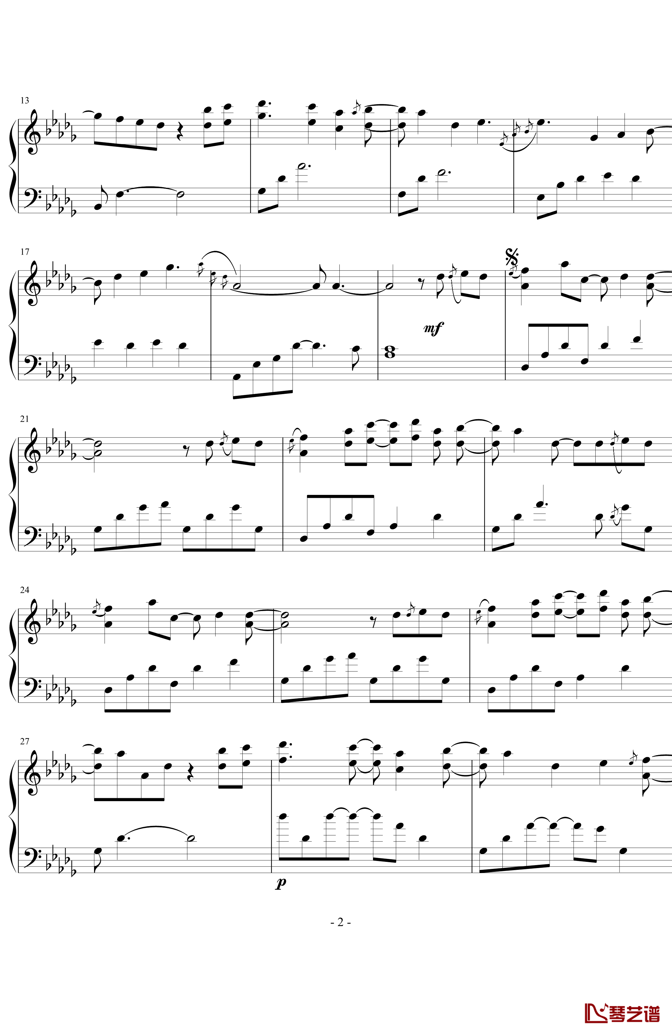 may be钢琴谱-演奏会live版本-Yiruma2