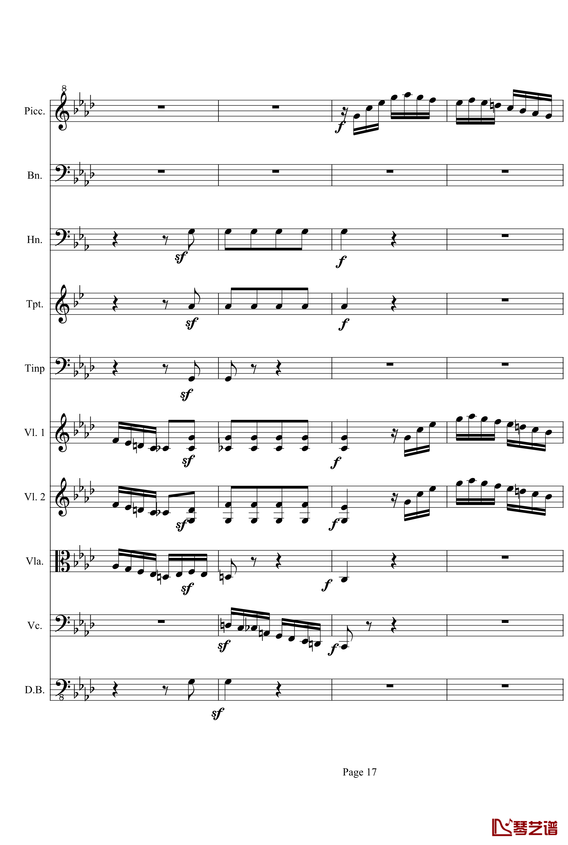奏鸣曲之交响第23首Ⅲ钢琴谱--贝多芬-beethoven17