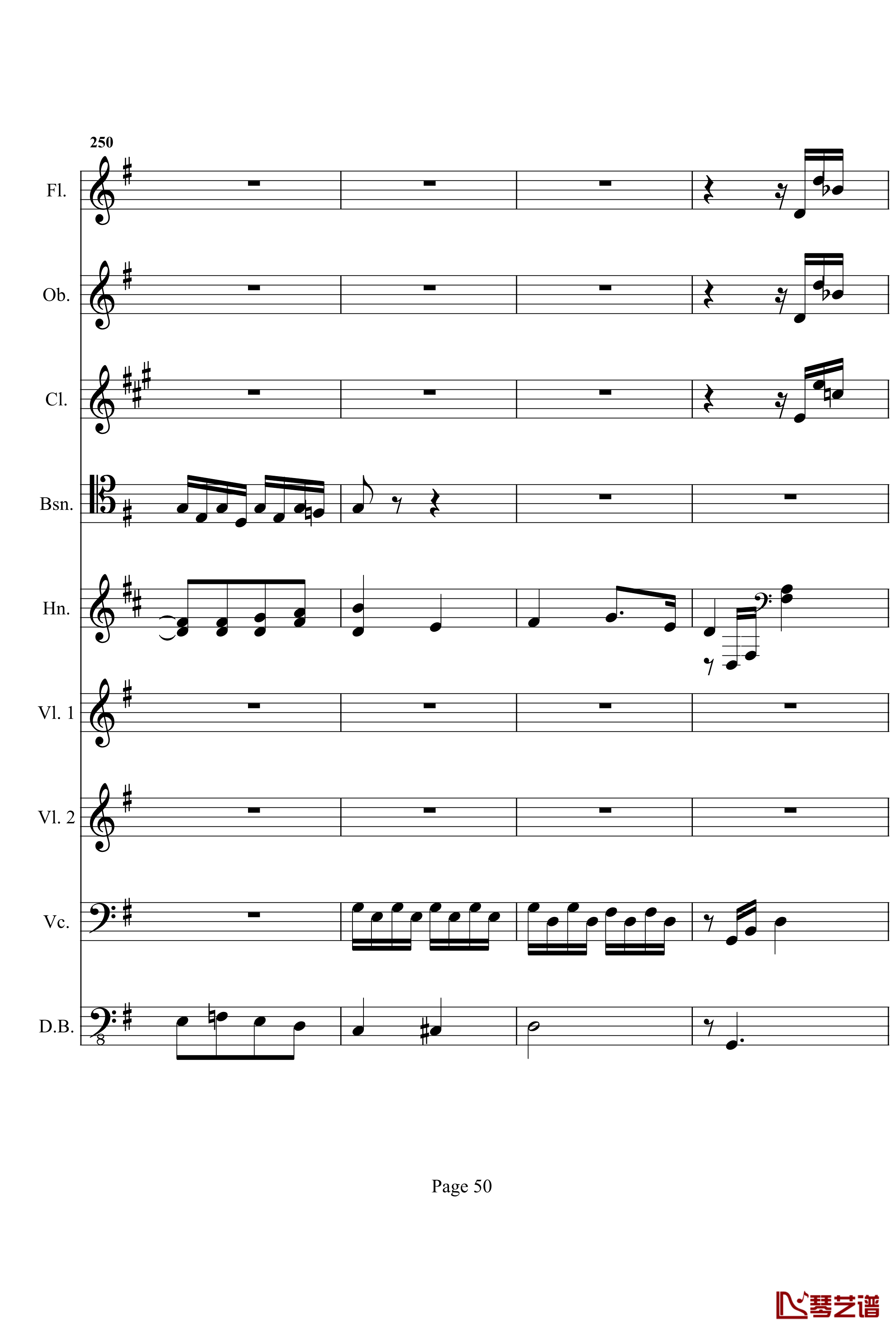 奏鸣曲之交响钢琴谱- 第十首-Ⅰ-贝多芬-beethoven50