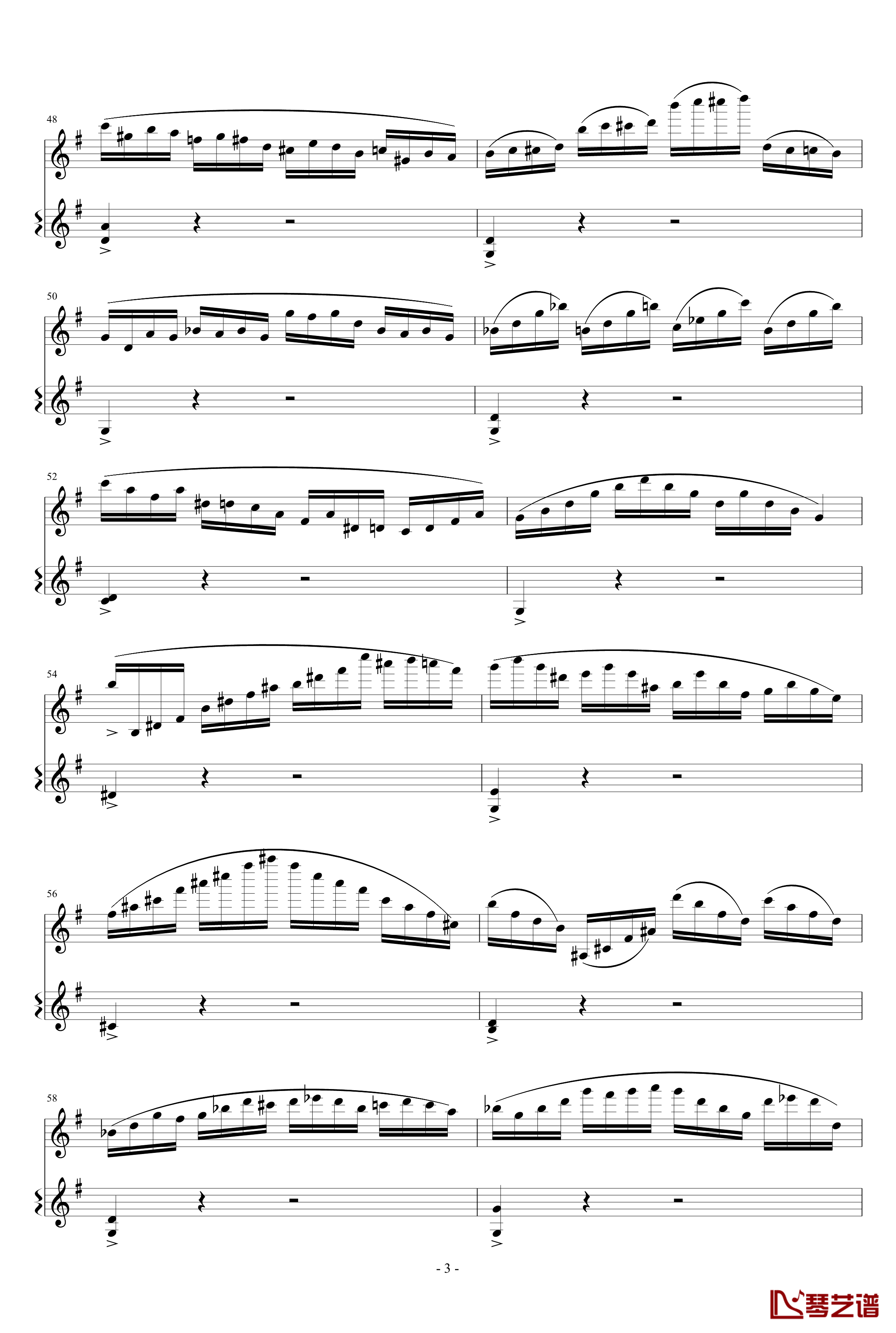 意大利国歌变奏曲钢琴谱-只修改了一个音-DXF3