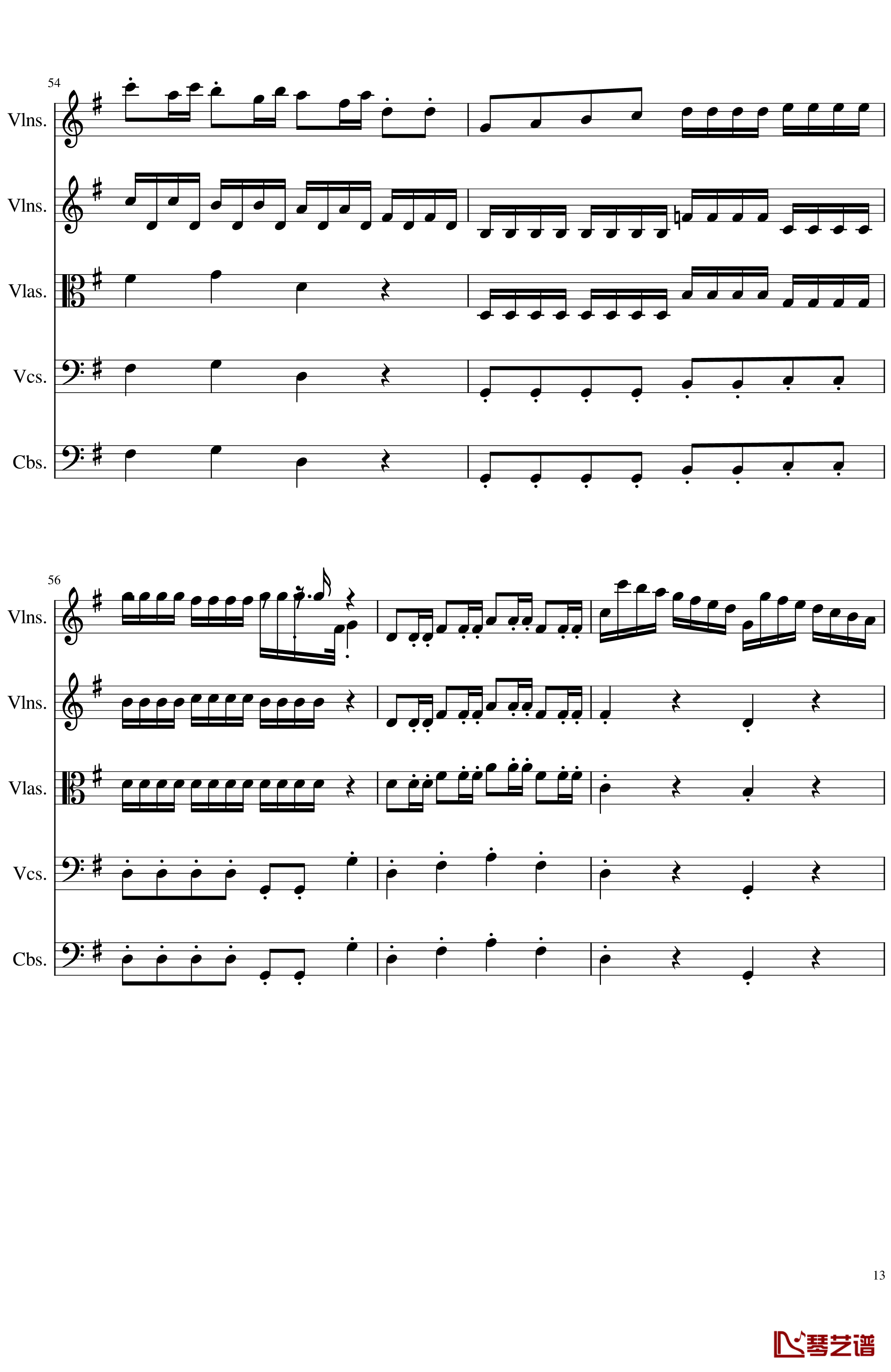 March in C, Op.124b钢琴谱-一个球13