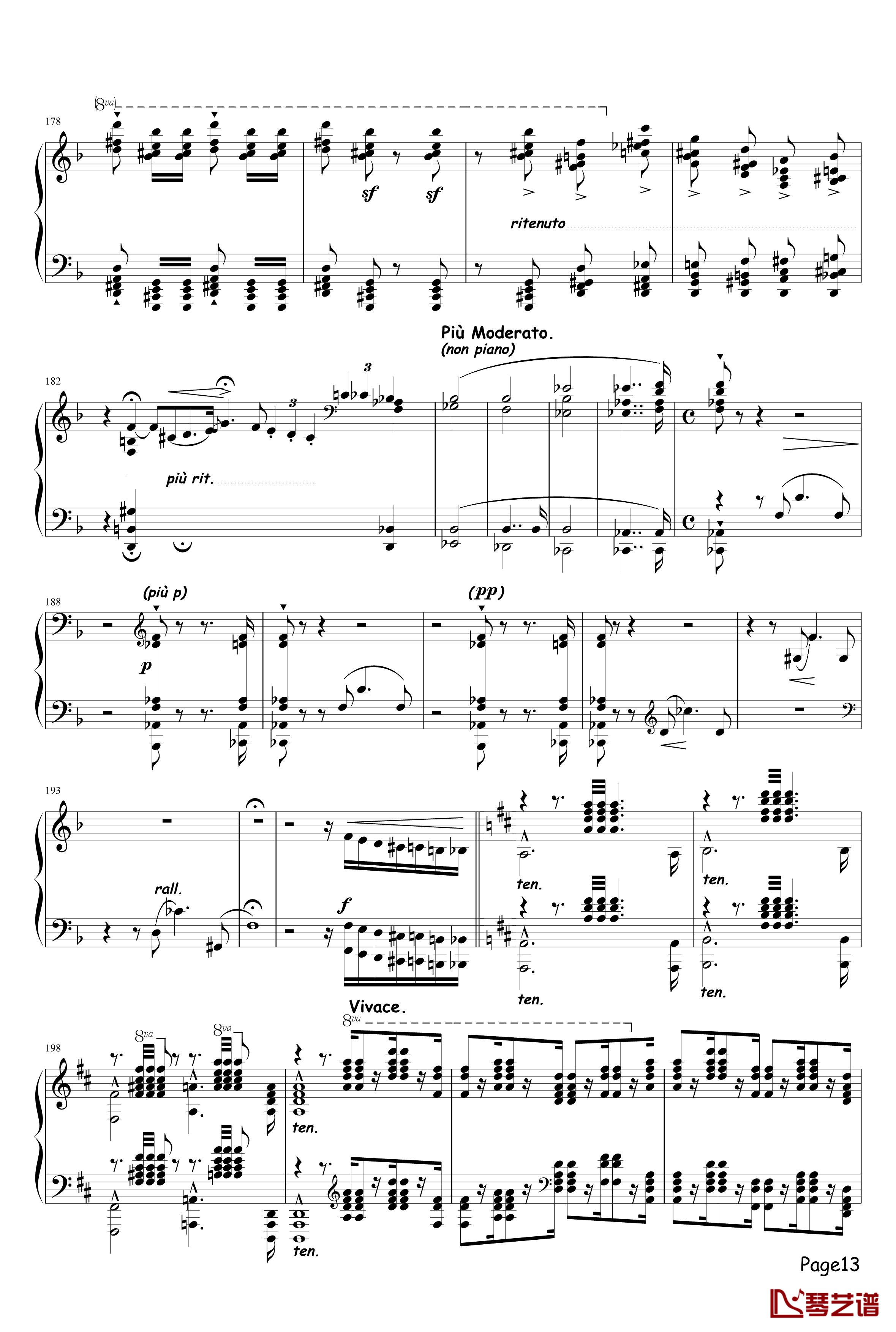 Etudes dexecution transcendante No.4钢琴谱-Mazeppa-李斯特13