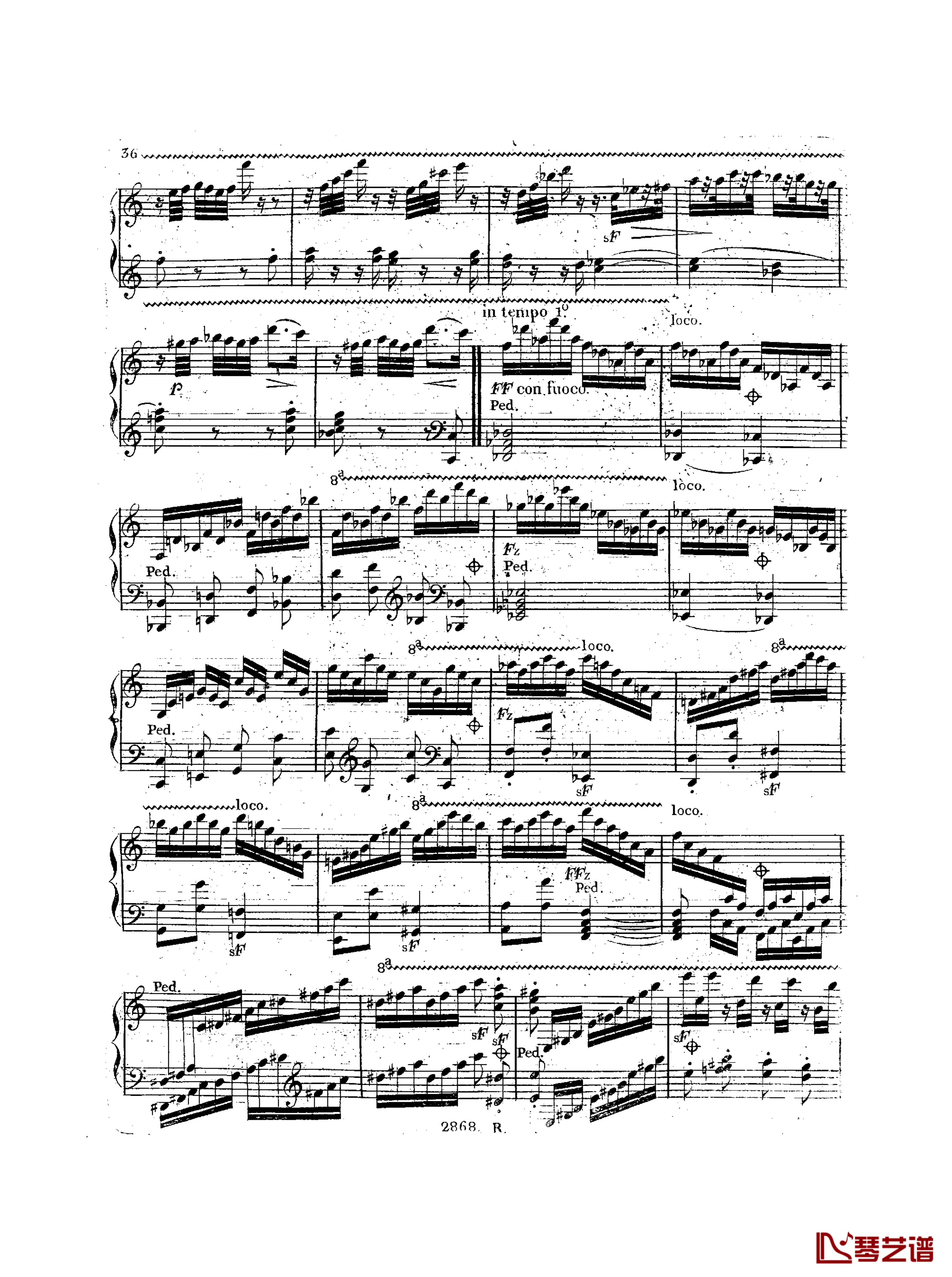 a小调钢琴协奏曲  Op.214钢琴谱-车尔尼-Czerny37