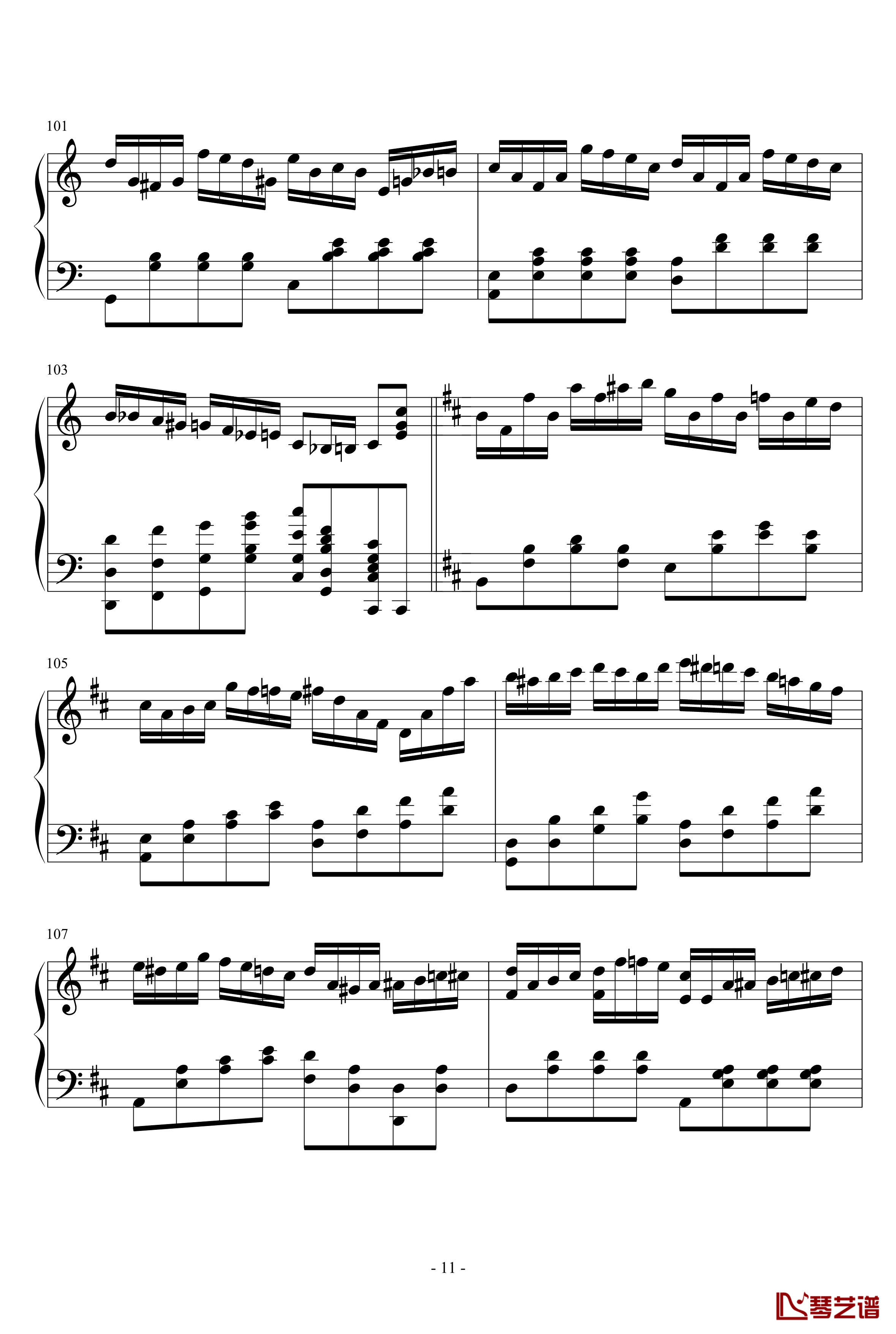 半音阶练习组曲钢琴谱-as213411