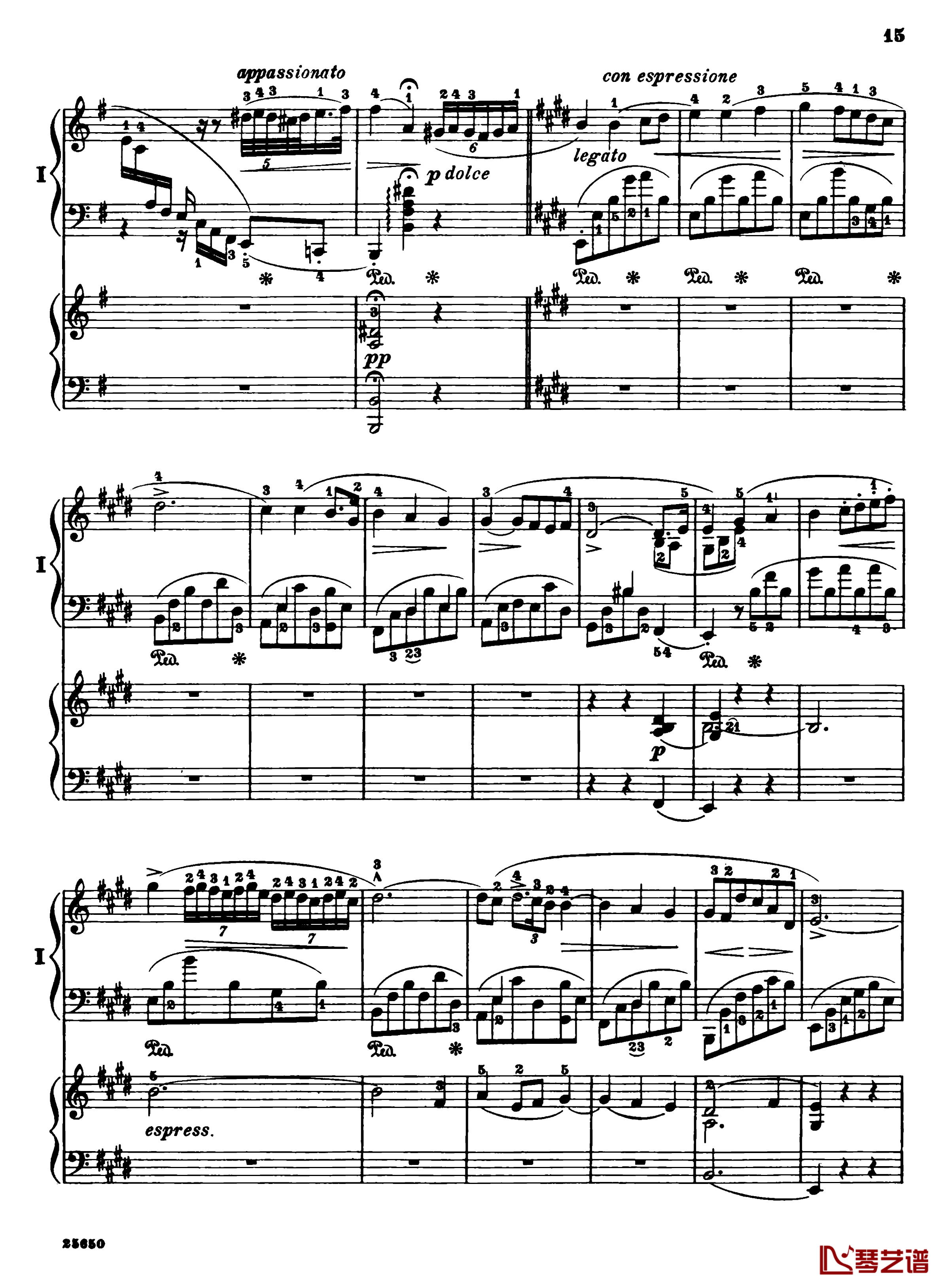 肖邦第一钢琴协奏曲钢琴谱-肖邦17