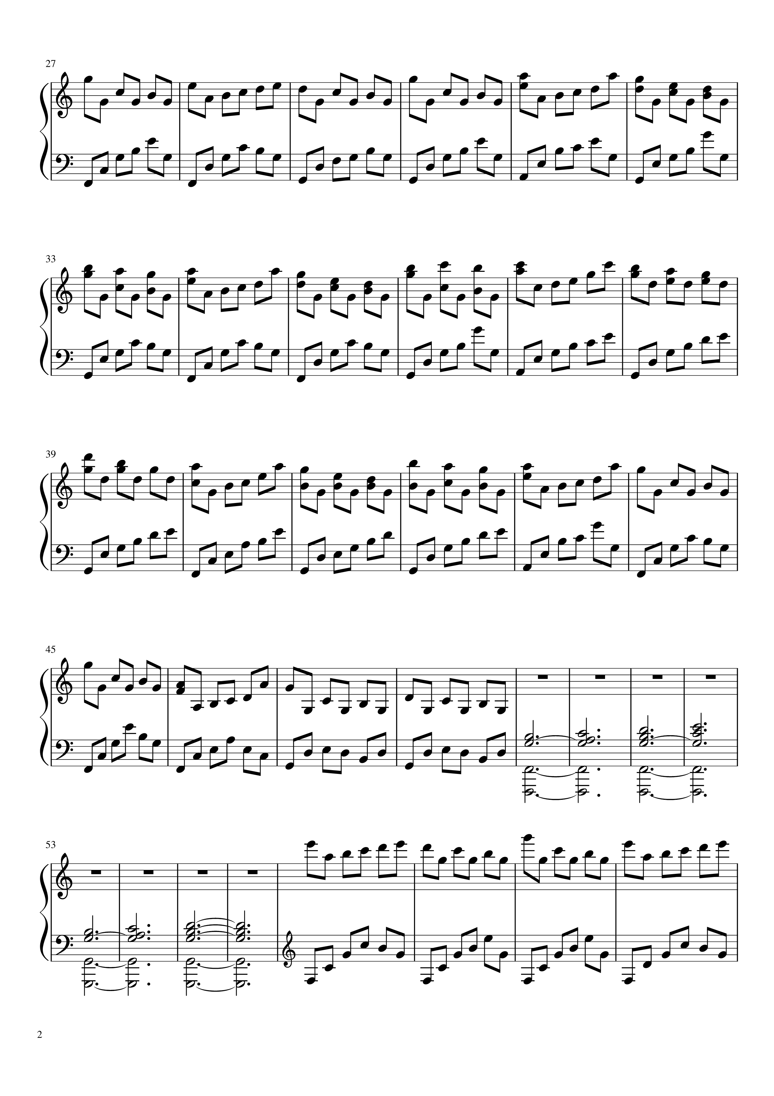 冥钢琴谱-yewwc2
