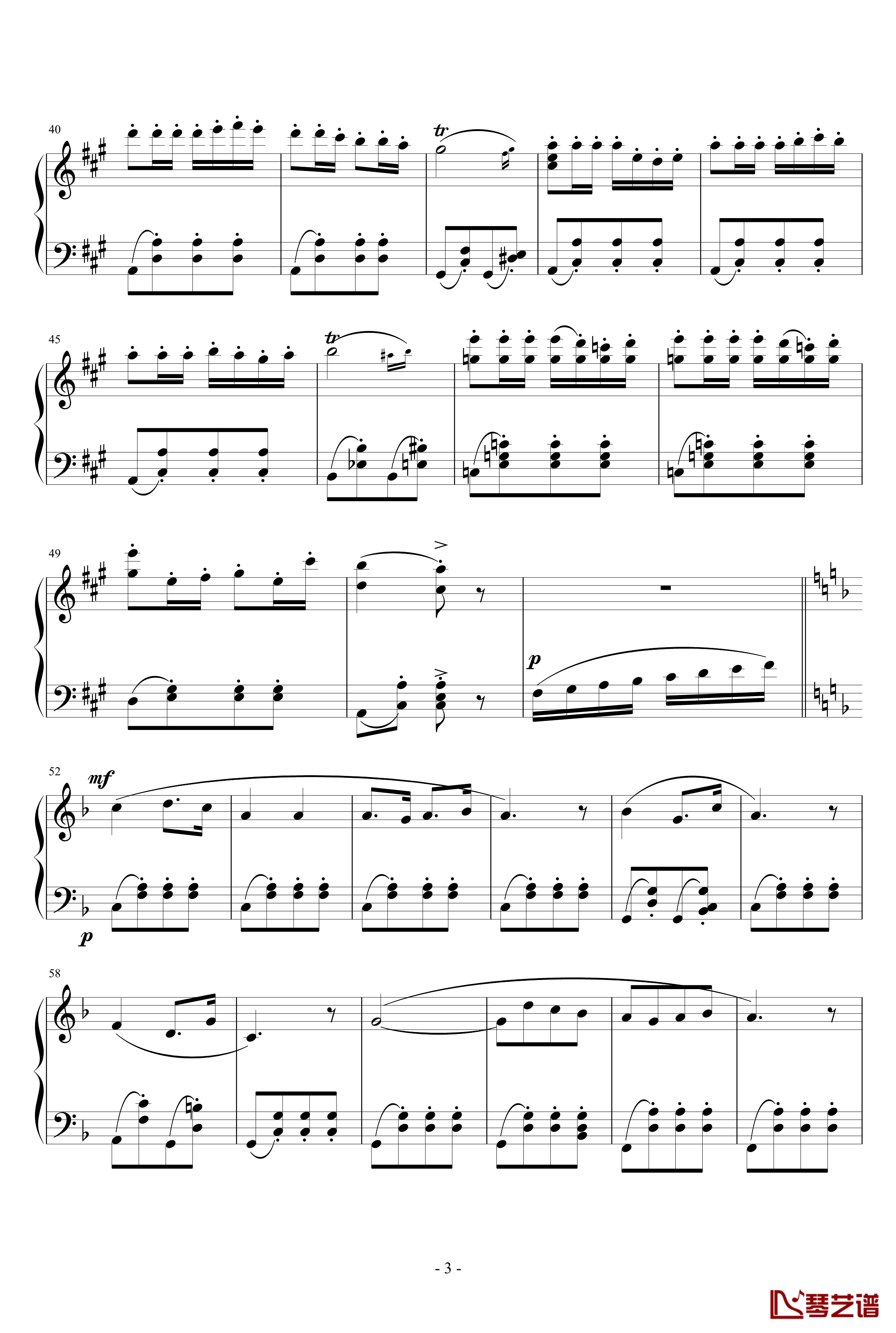 卡门序曲钢琴谱-完整版-比才-Bizet3