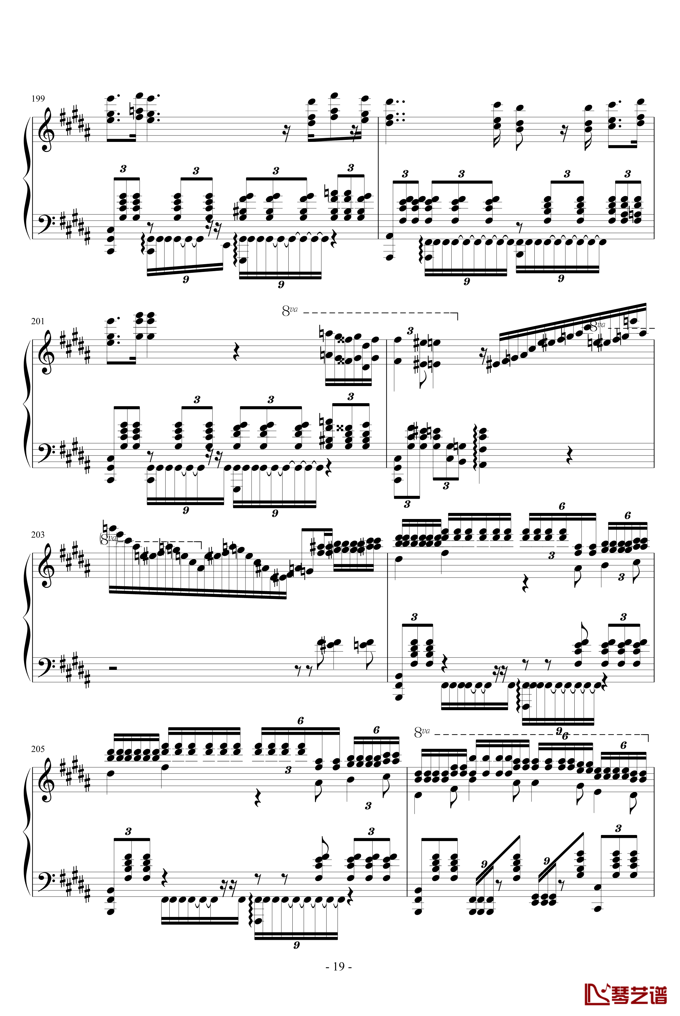 诺玛的回忆钢琴谱-十大最难钢琴曲之一-李斯特19