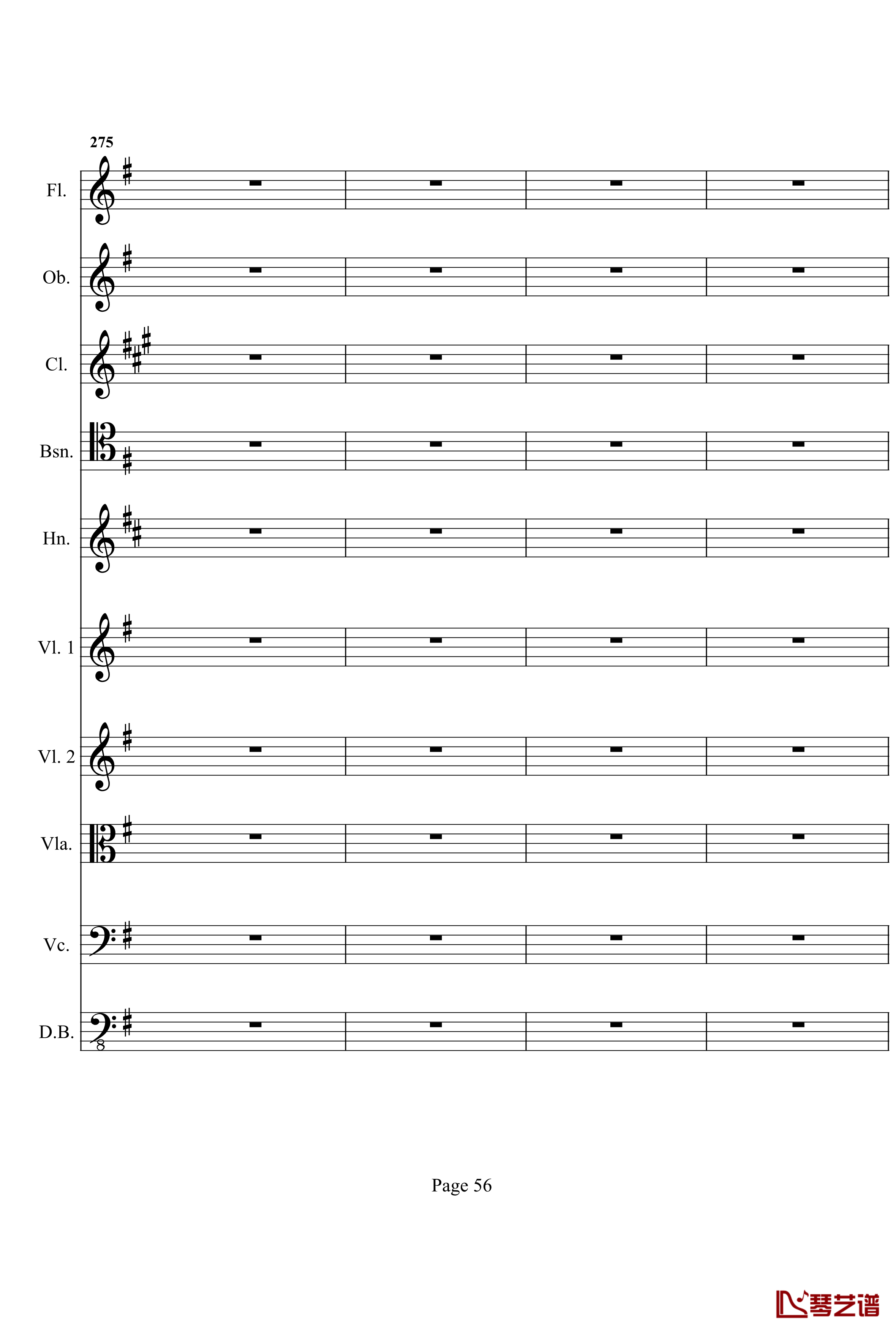 奏鸣曲之交响钢琴谱- 第十首-Ⅰ-贝多芬-beethoven56