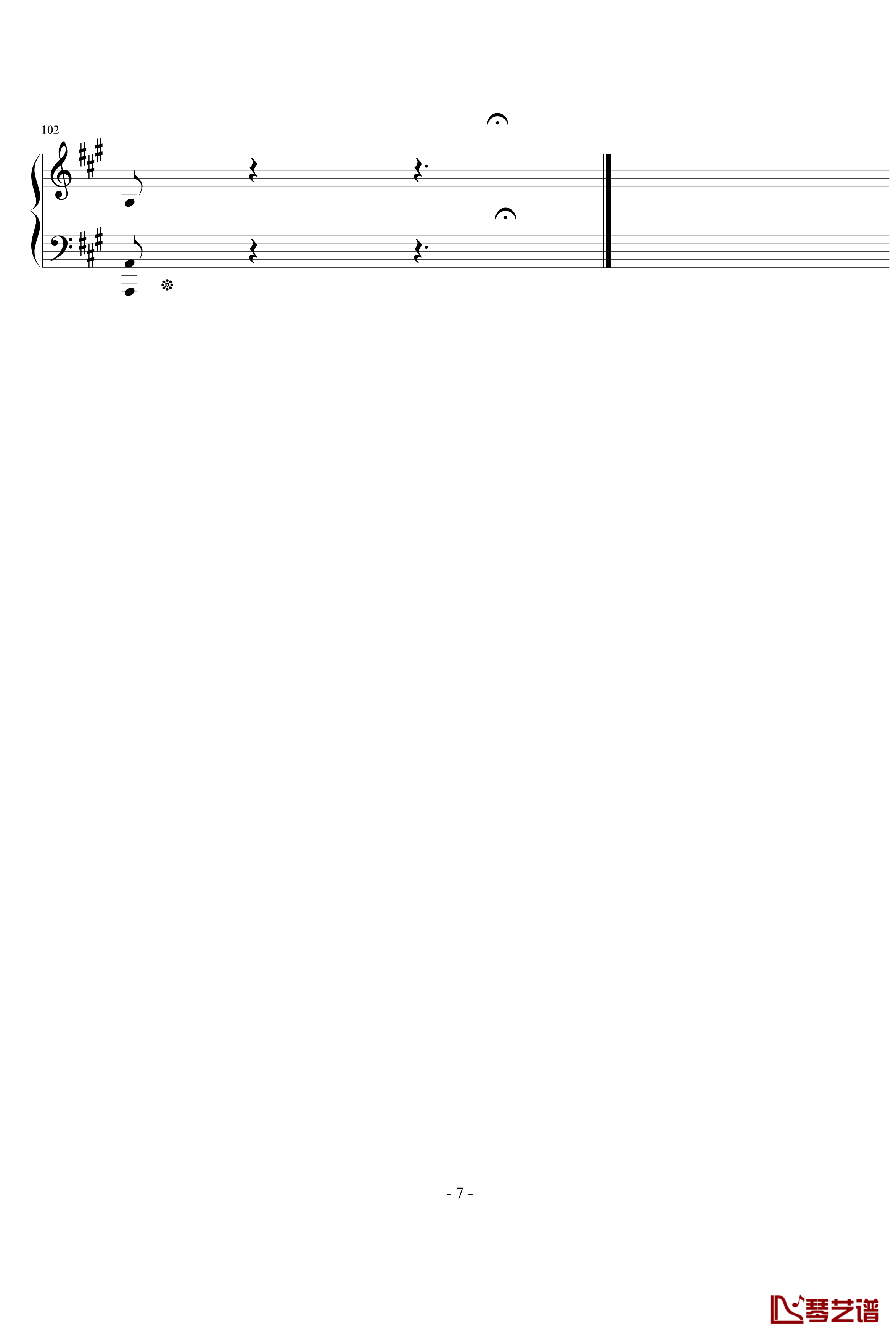 无言歌Op.19No.3钢琴谱-门德尔松7
