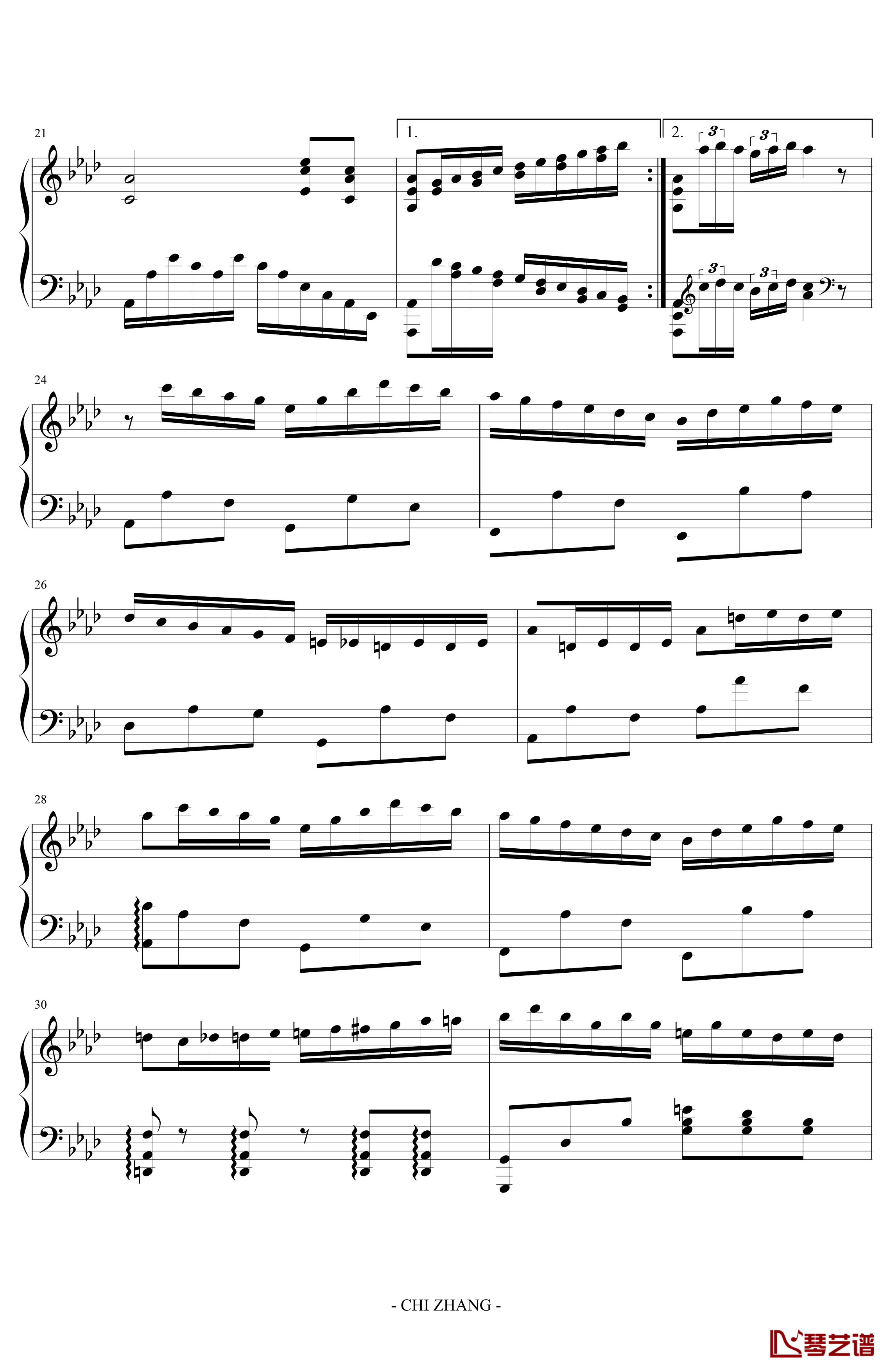 Concert Etude in A Elat 'Jubilation'钢琴谱 -PARROT1863