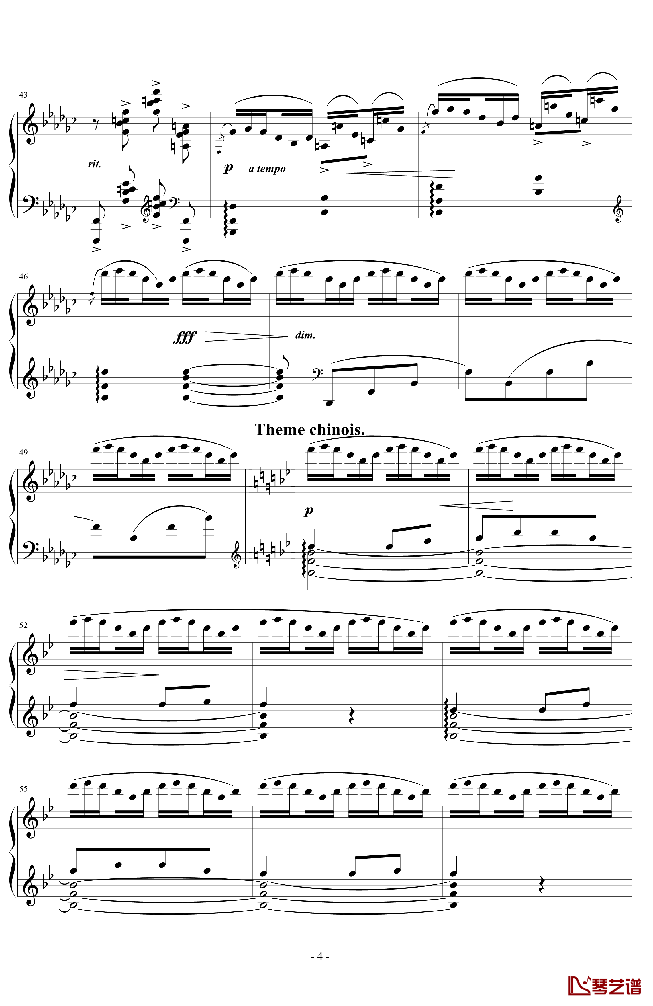 《练习曲Op.25 No.3》钢琴谱-阿连斯基-希望能为大家带来惊喜4