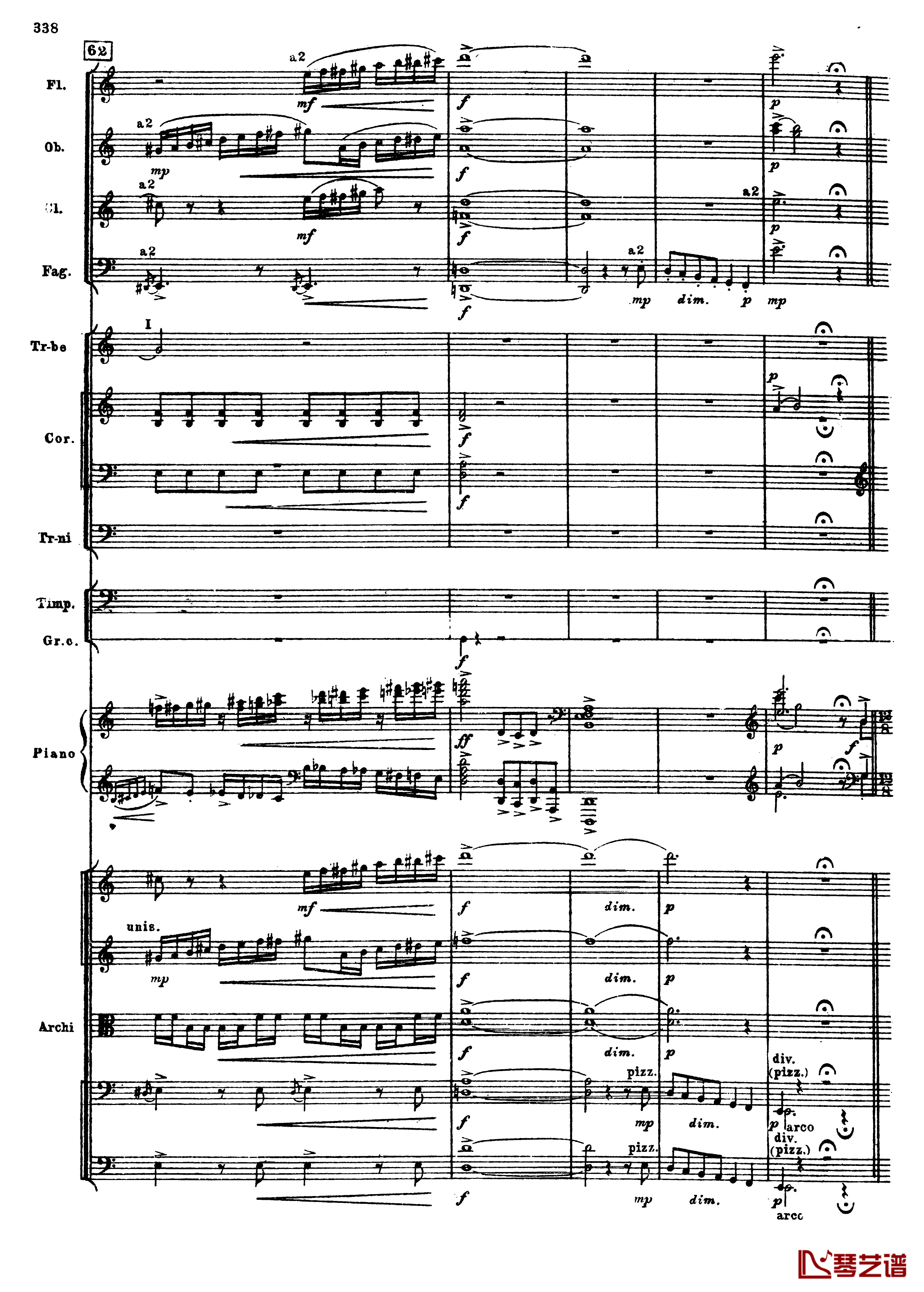普罗科菲耶夫第三钢琴协奏曲钢琴谱-总谱-普罗科非耶夫70