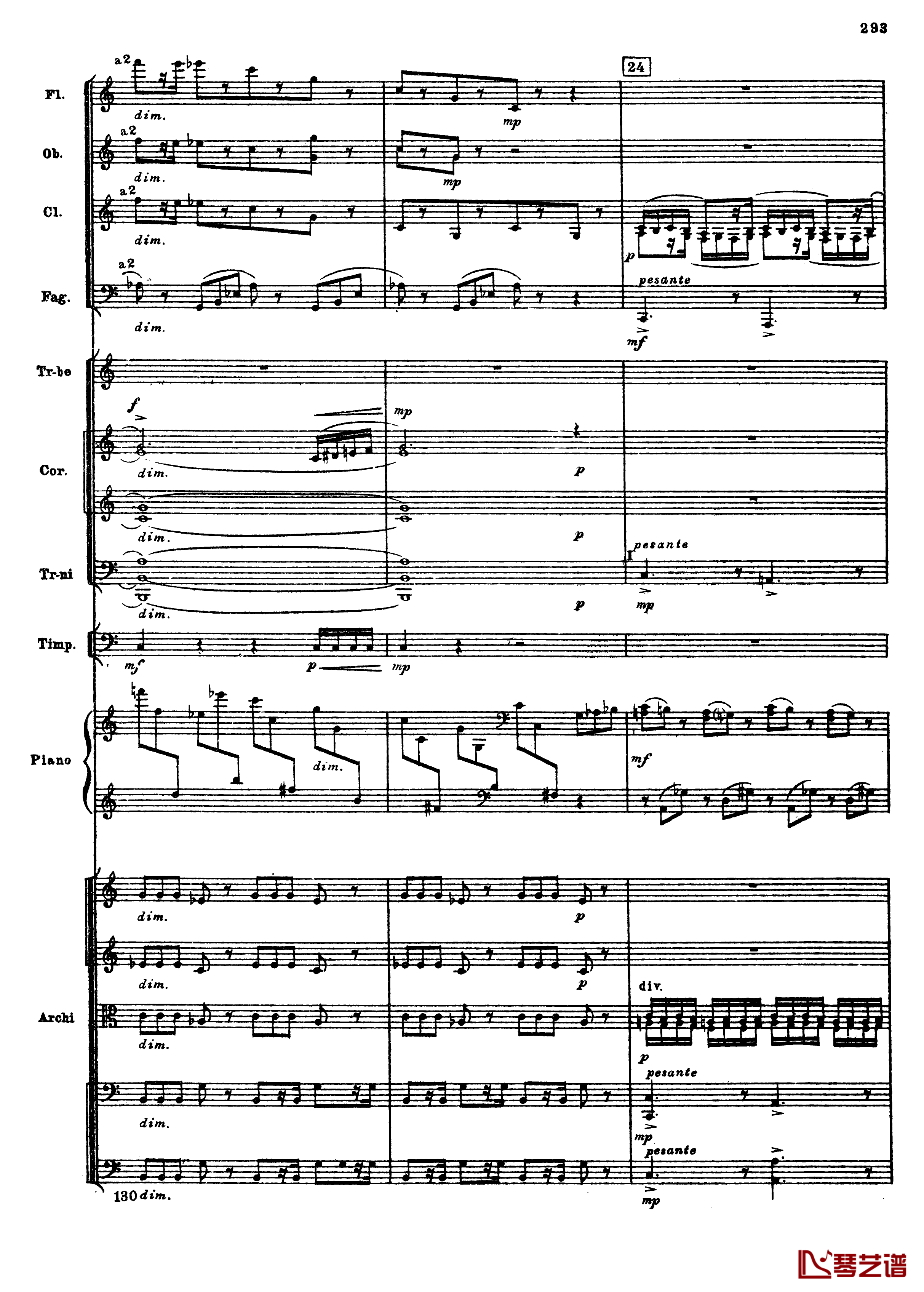 普罗科菲耶夫第三钢琴协奏曲钢琴谱-总谱-普罗科非耶夫25
