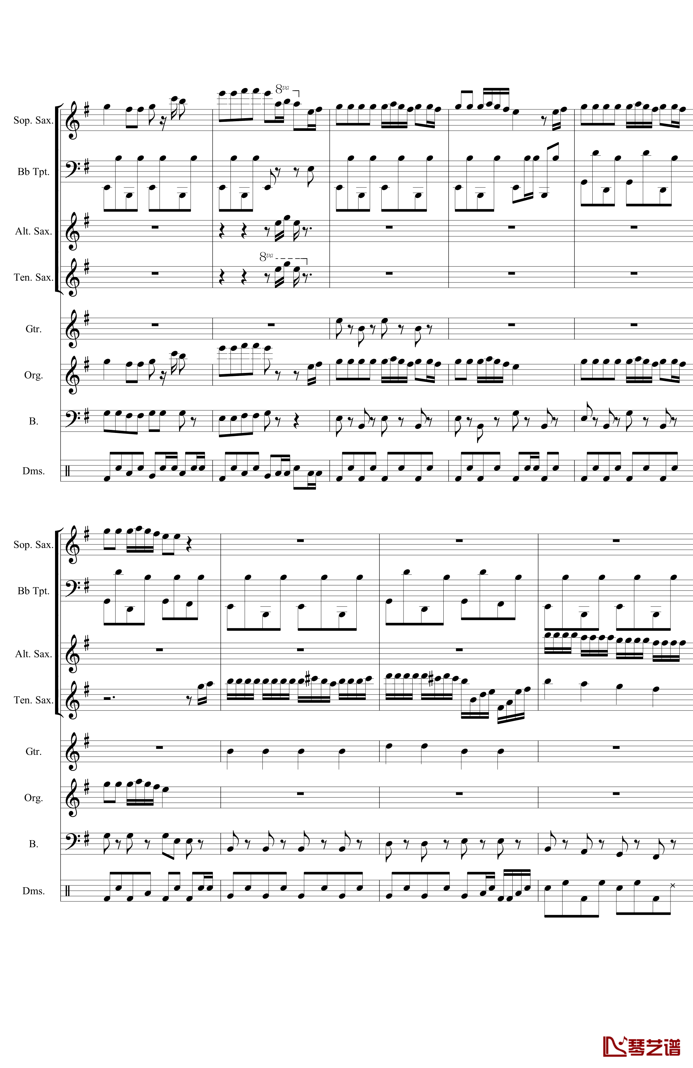 愤怒的小鸟钢琴谱-乐队版-未知分类5