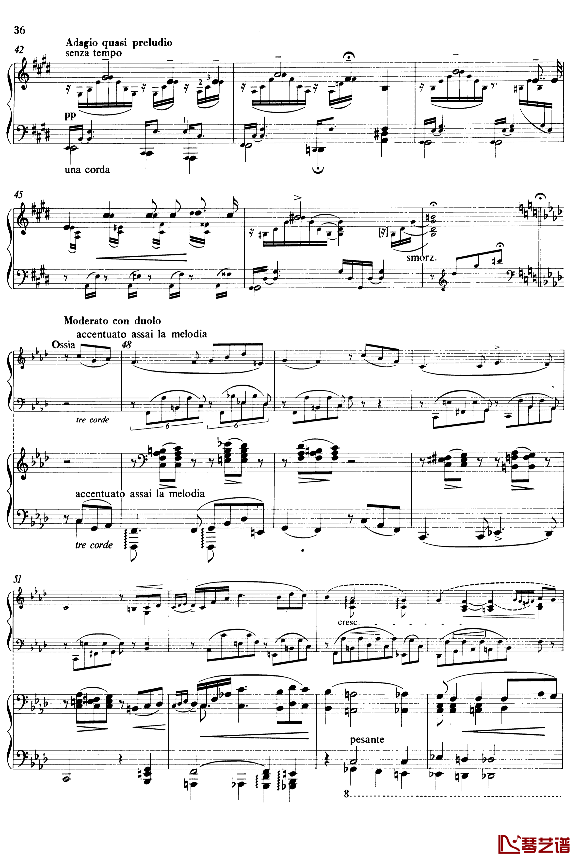 李斯特悲歌钢琴谱S.168-普契尼3