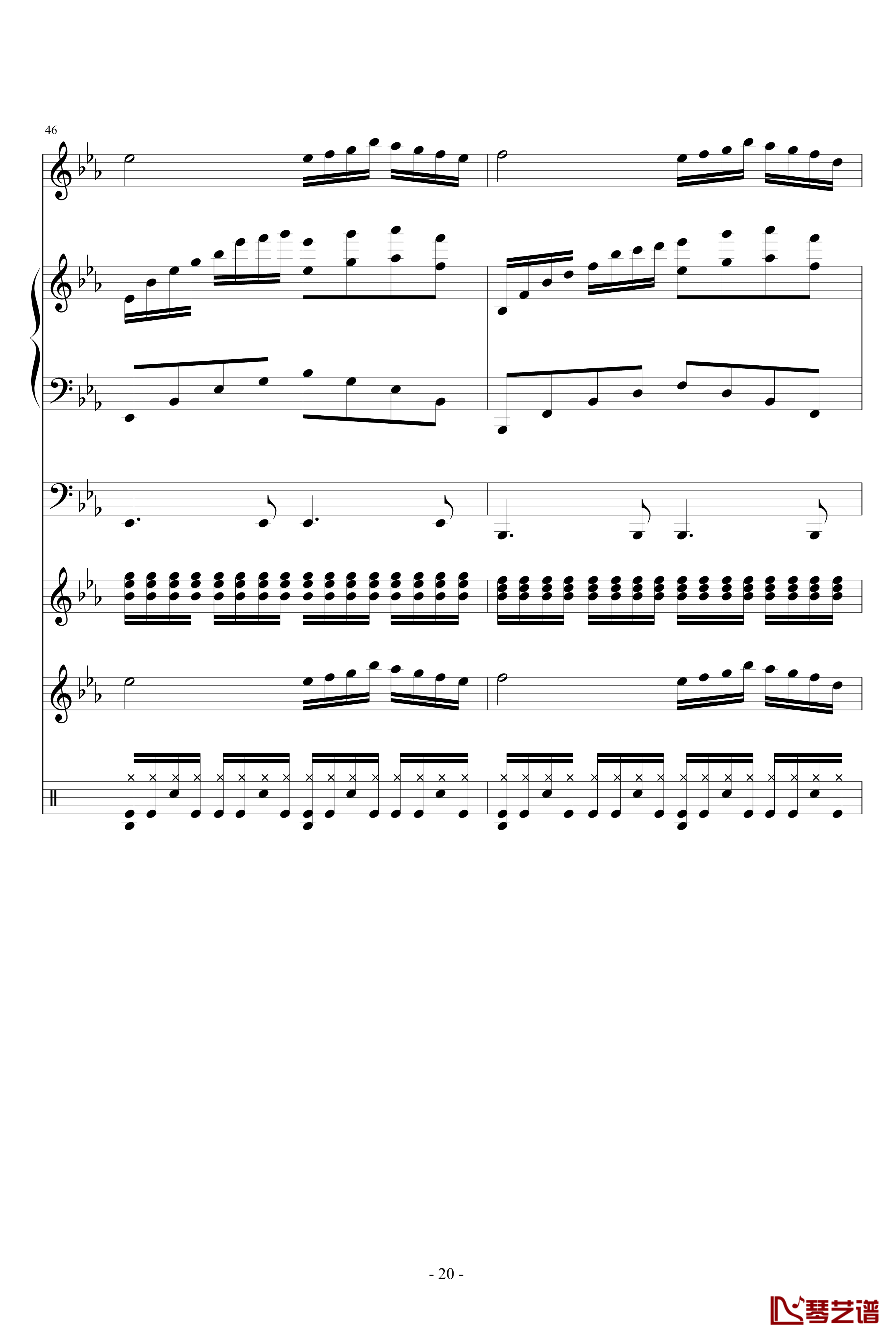 HOLD YOUR HANDS钢琴谱-血腥残阳20