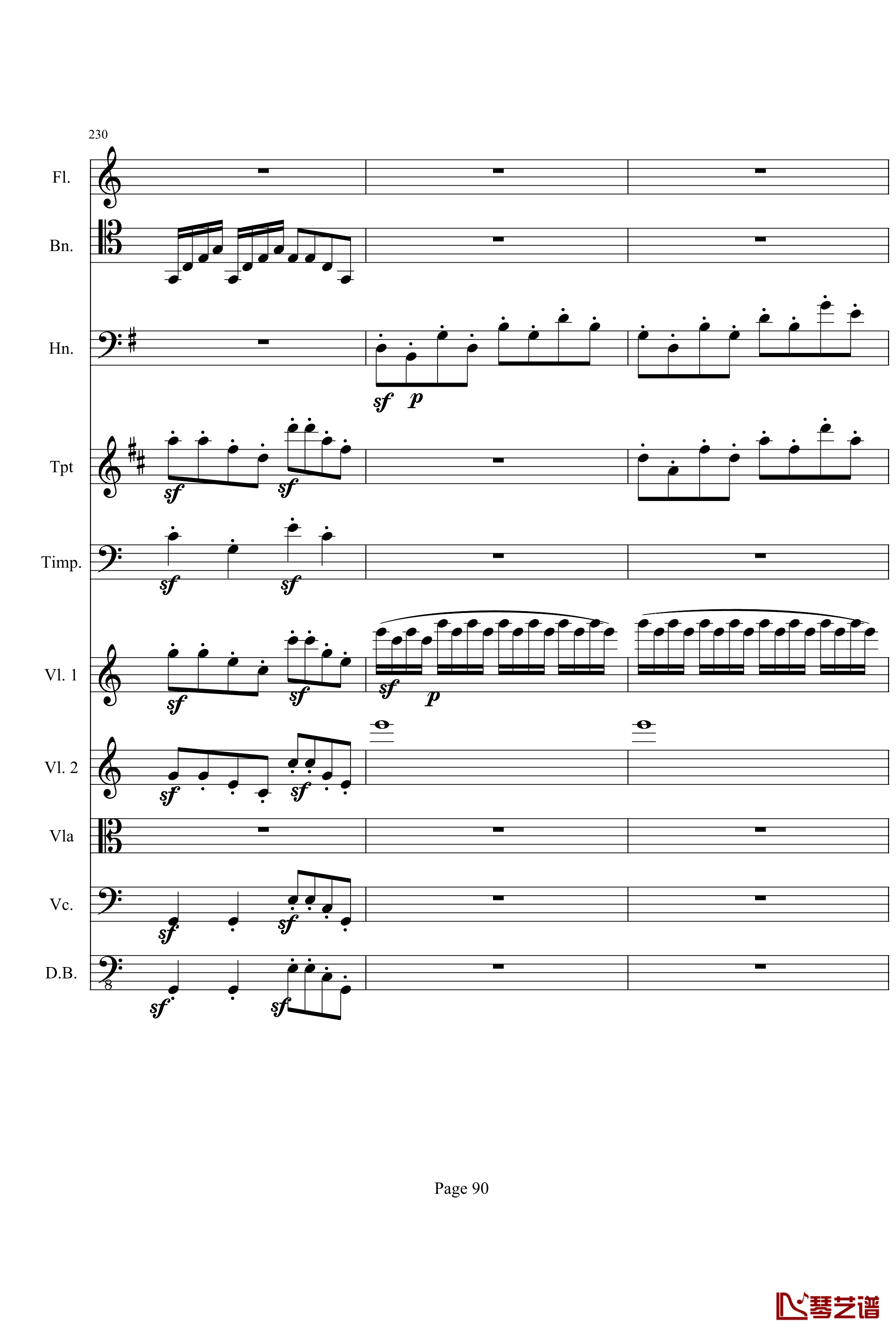 奏鸣曲之交响钢琴谱-第21-Ⅰ-贝多芬-beethoven90