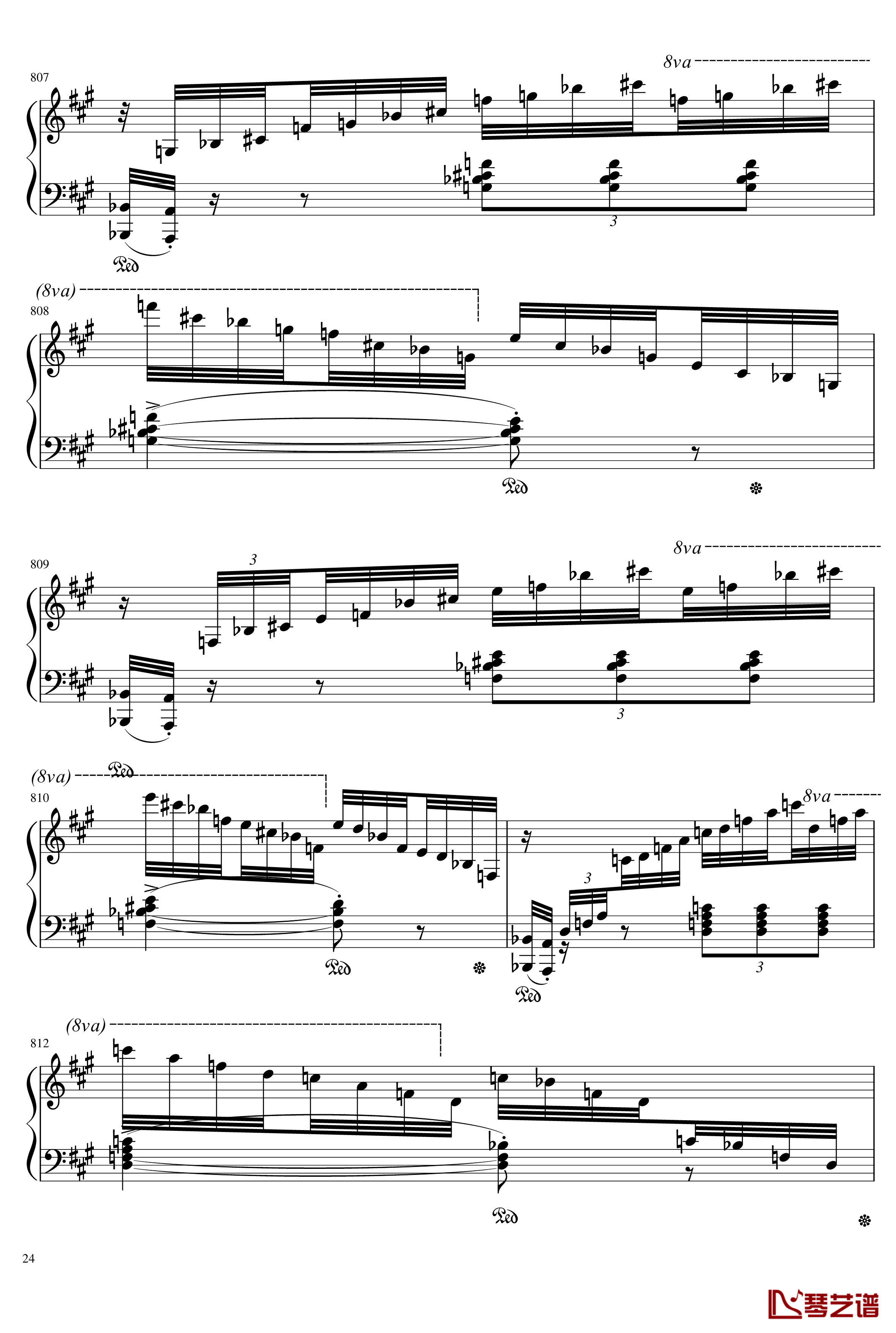 Mephisto Waltz No. 1 S. 514钢琴谱-李斯特24
