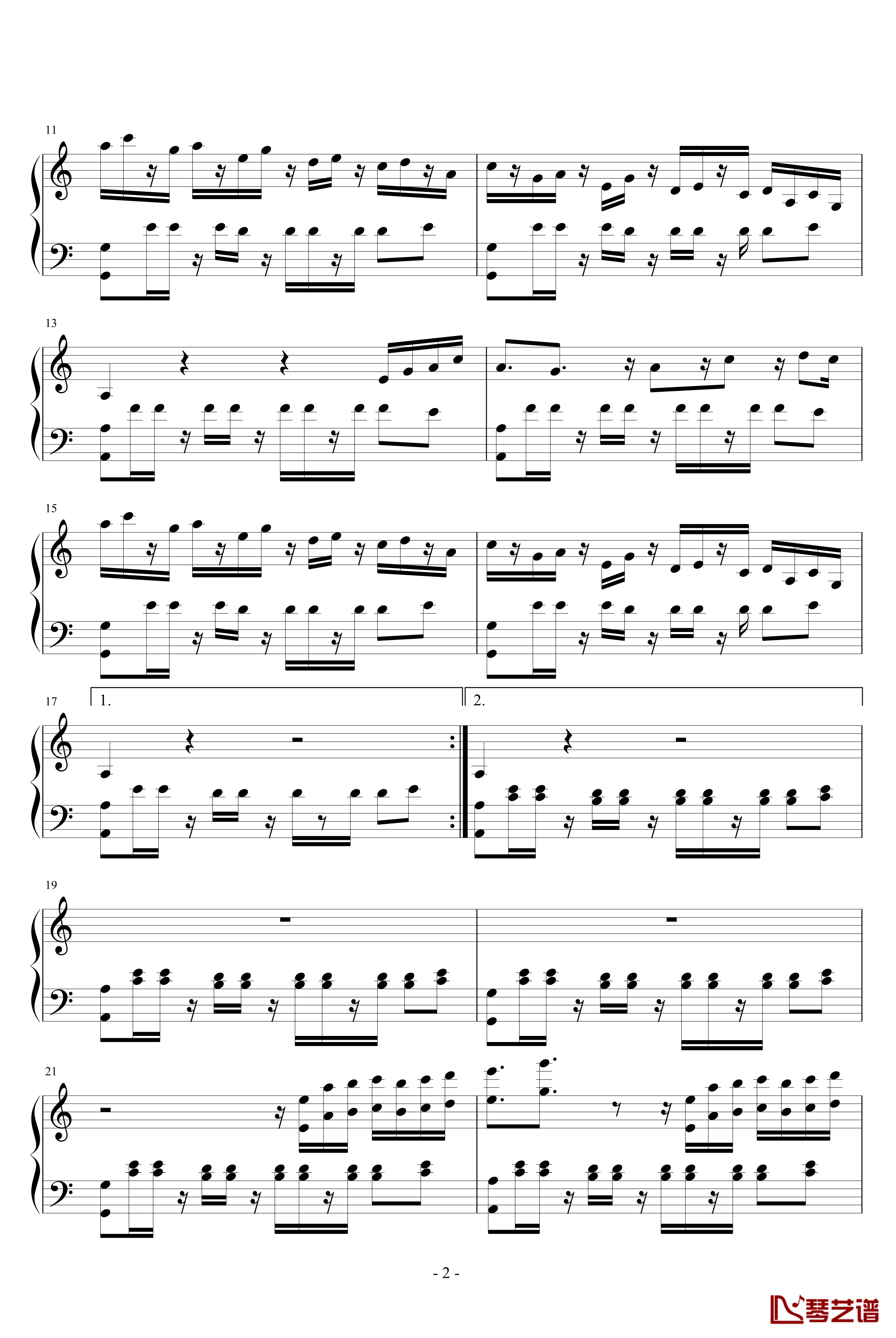 野外钢琴谱-吥洅箛單-QQ堂2