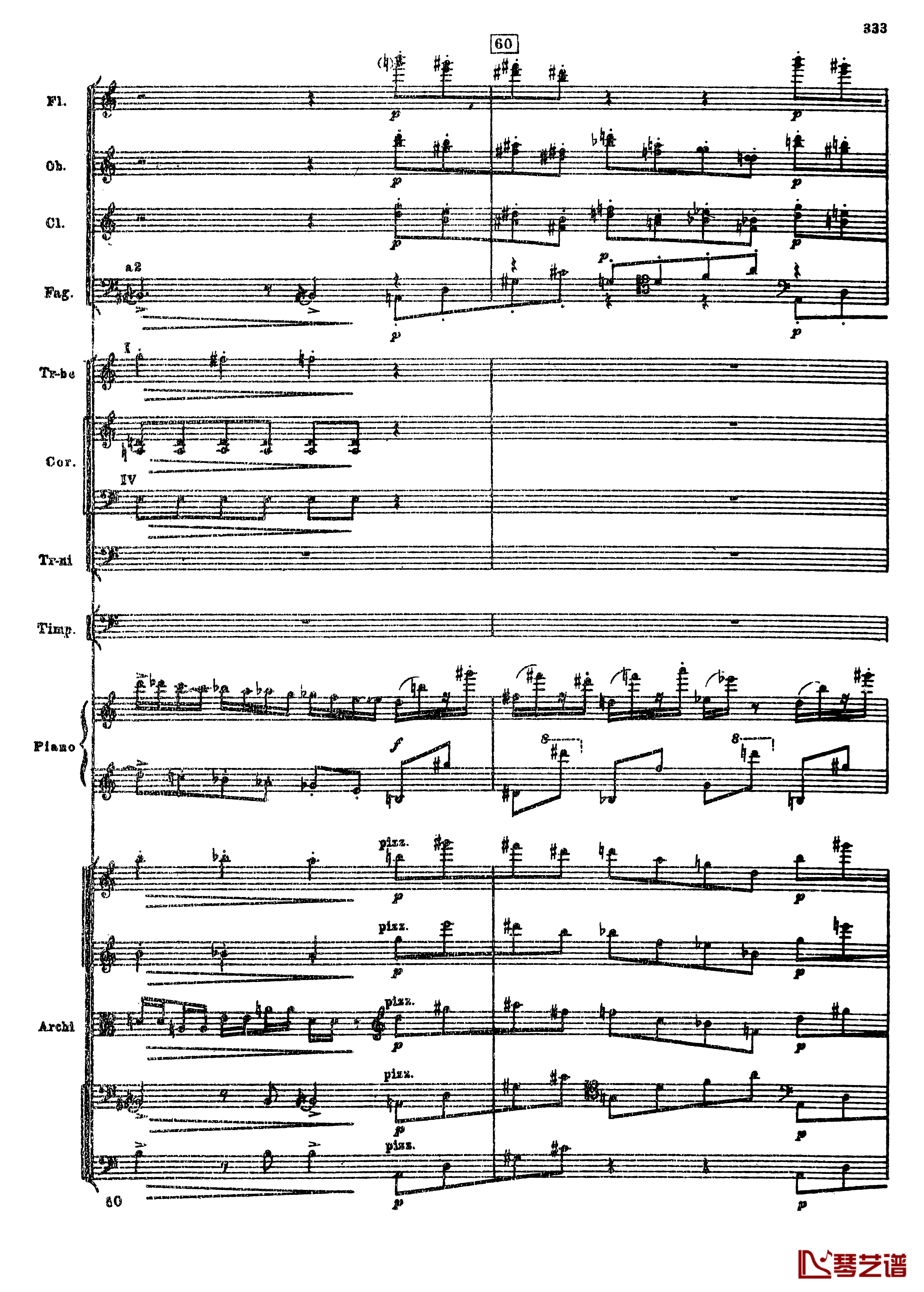 普罗科菲耶夫第三钢琴协奏曲钢琴谱-总谱-普罗科非耶夫65