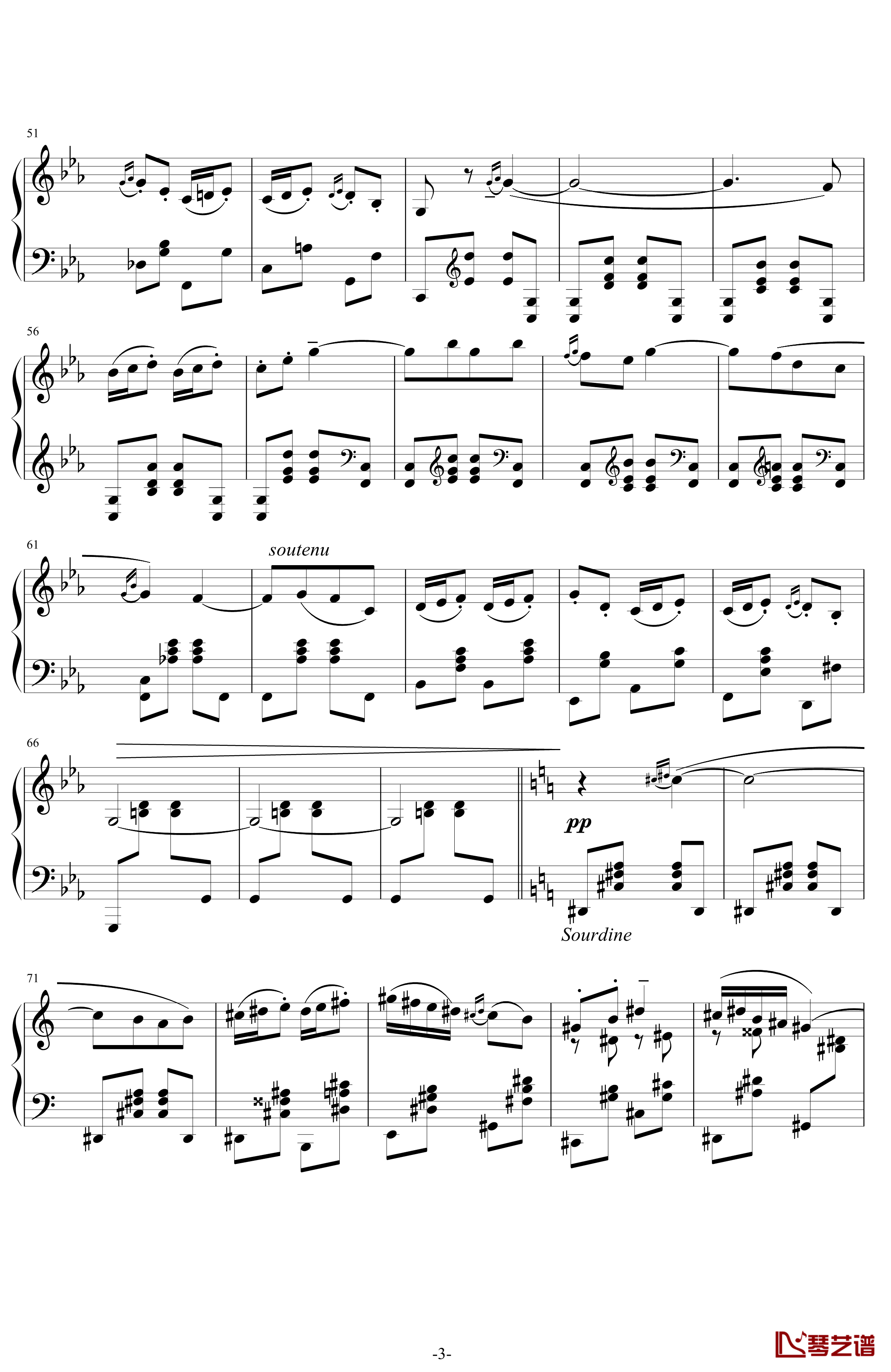 利戈顿舞曲钢琴谱-选自《库普兰之墓》-拉威尔-Ravel3