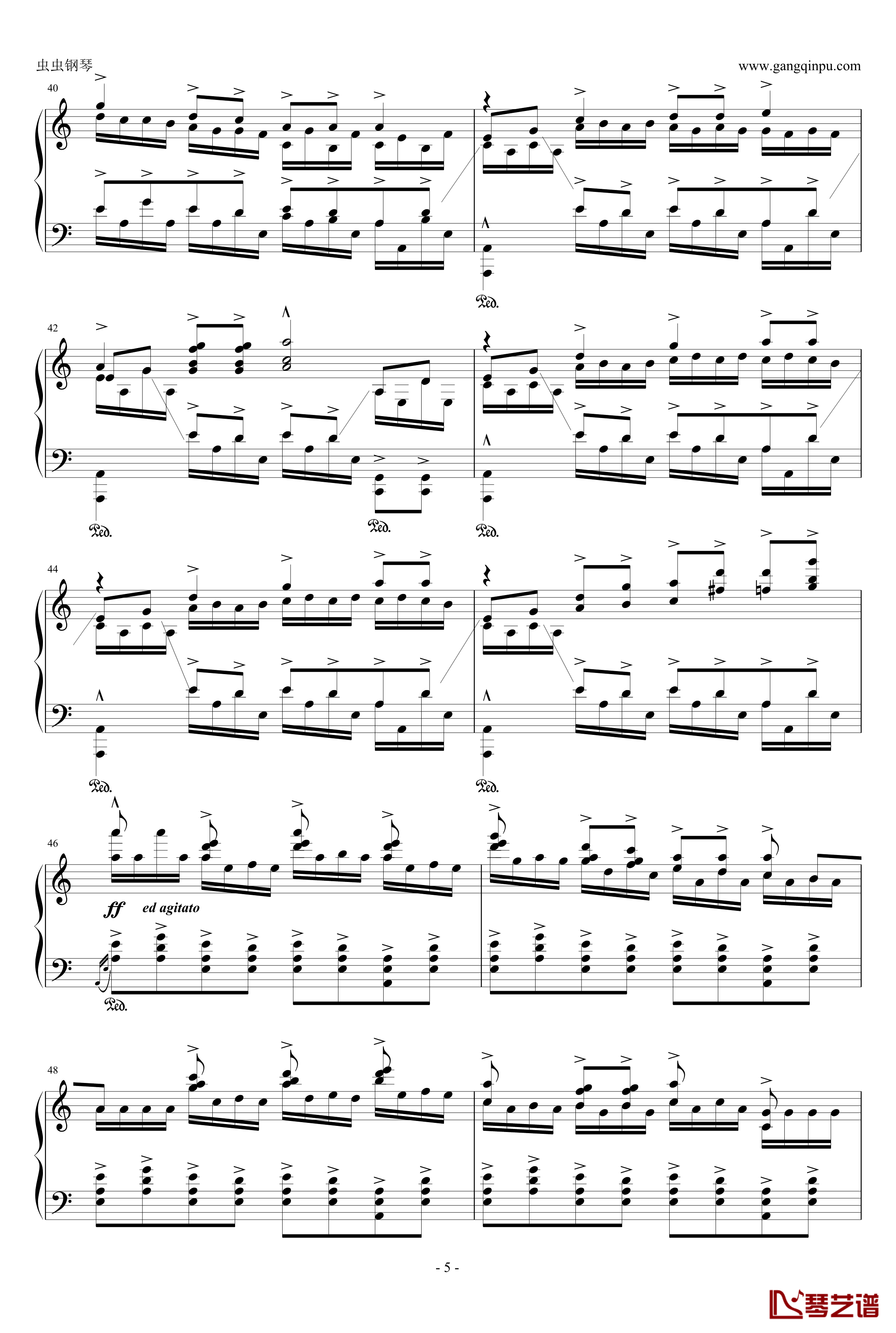爪哇组曲钢琴谱-戈多夫斯基5