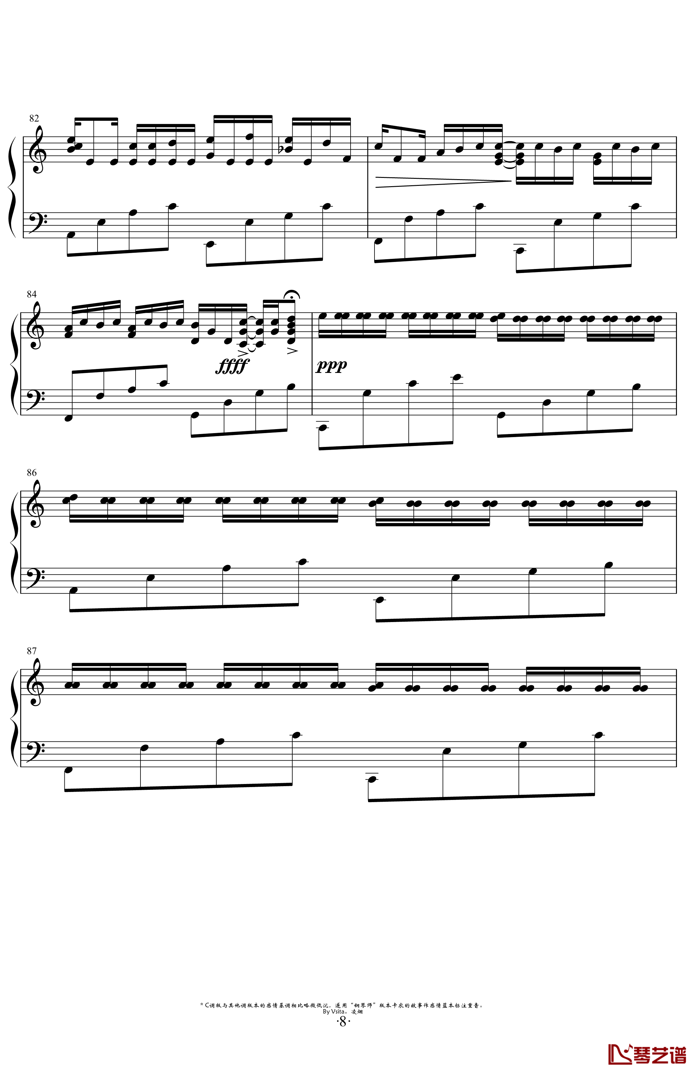 Variations On The Canon钢琴谱-George Winston-卡农变奏曲-8