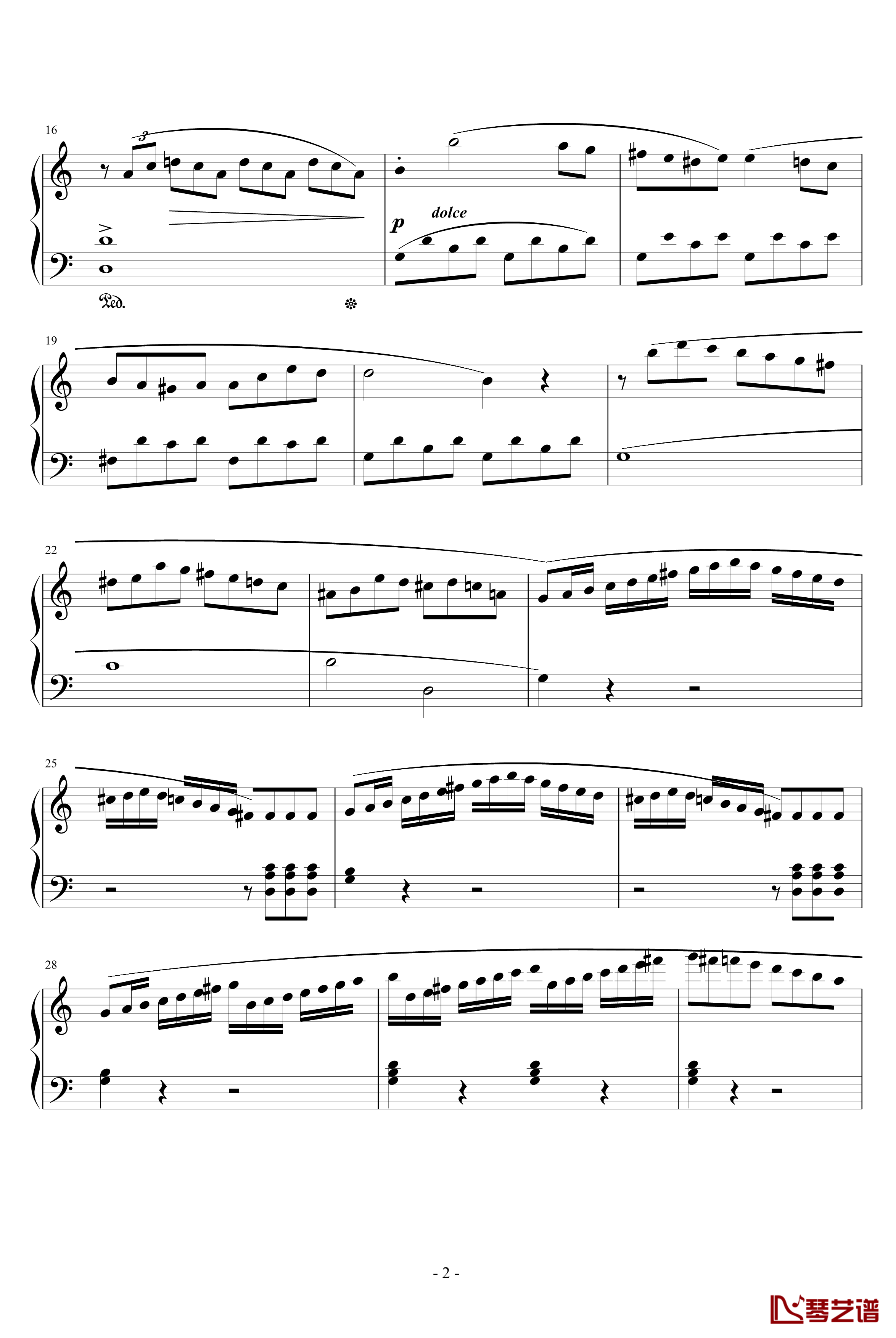 小奏鸣曲钢琴谱-Op20.No.1-库劳2