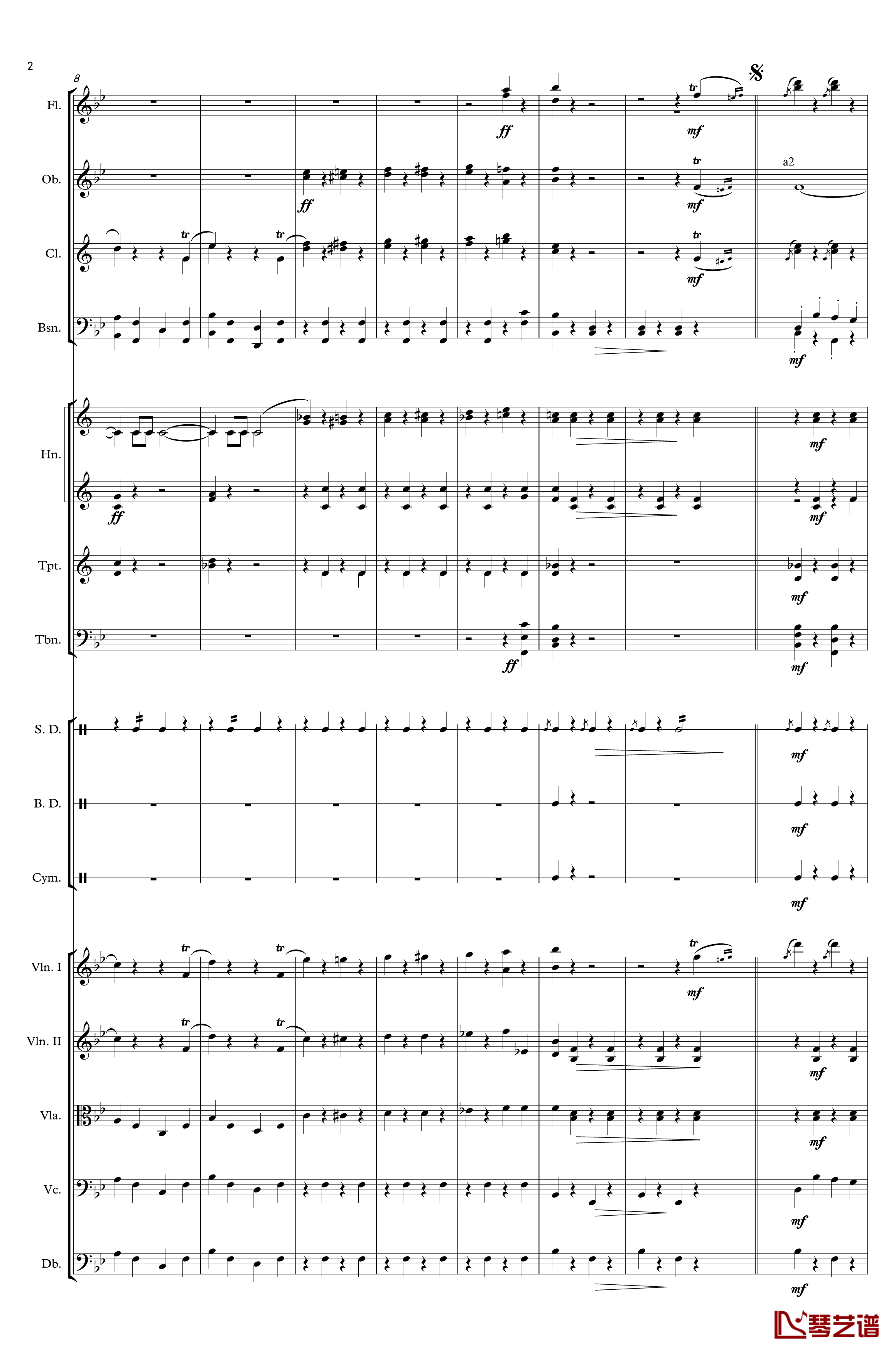 入城式进行曲钢琴谱-Johann Jr. Strauss2