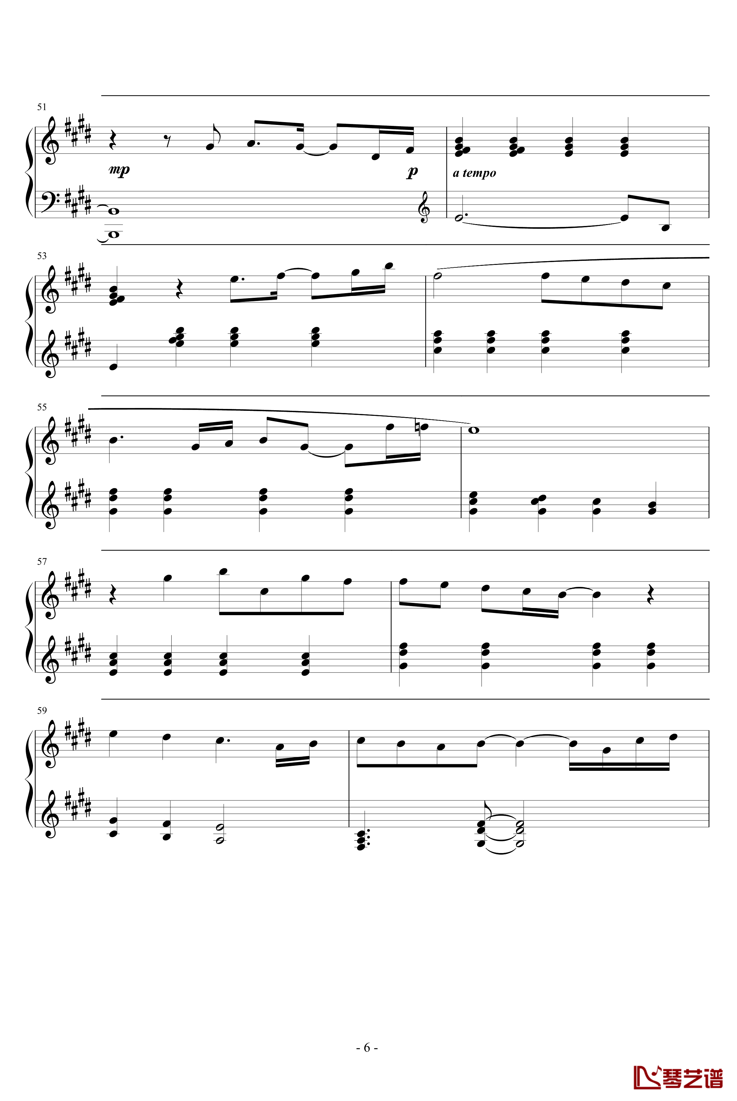 melodies of life钢琴谱-最终幻想6