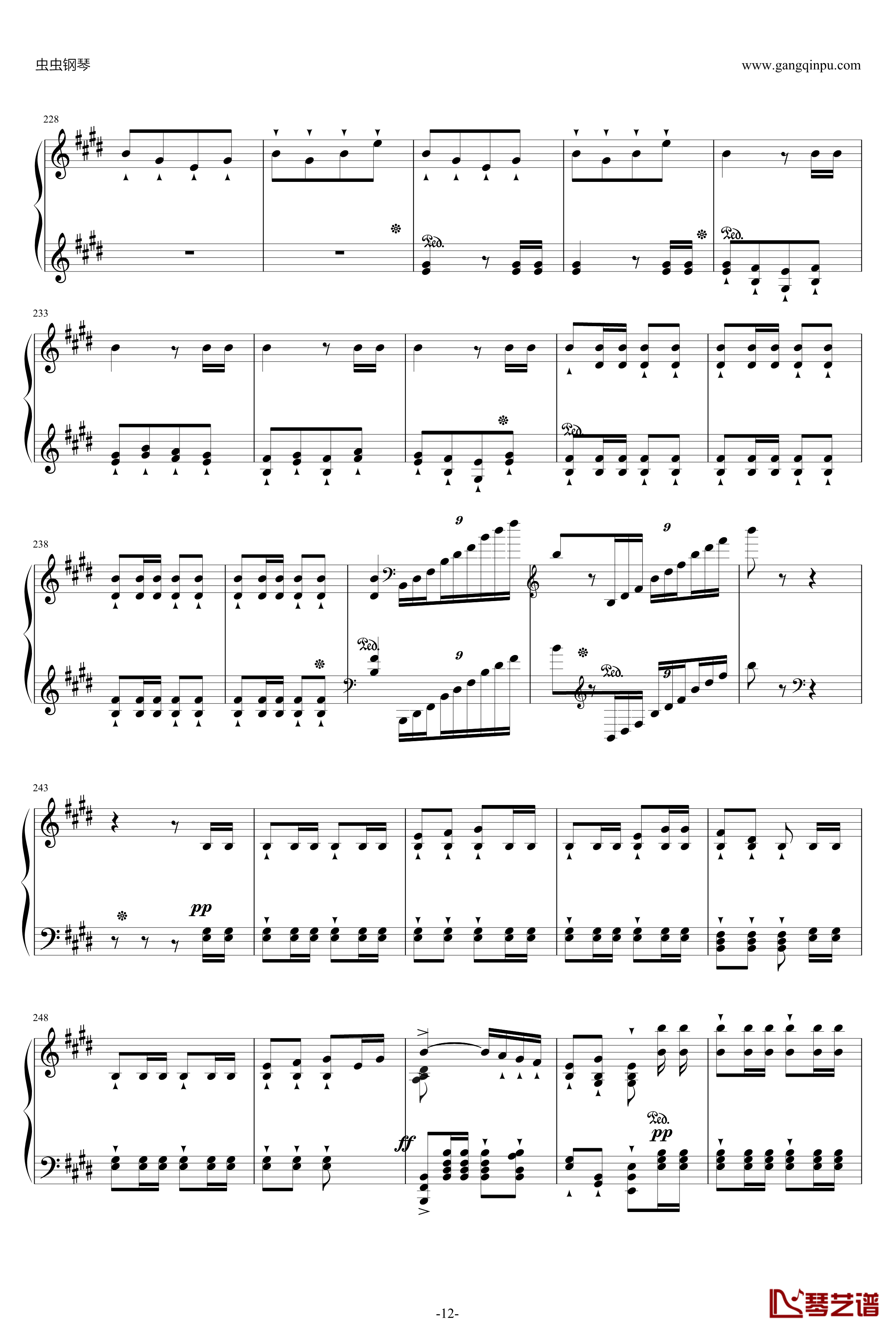 威廉·退尔序曲钢琴谱-李斯特S.55212