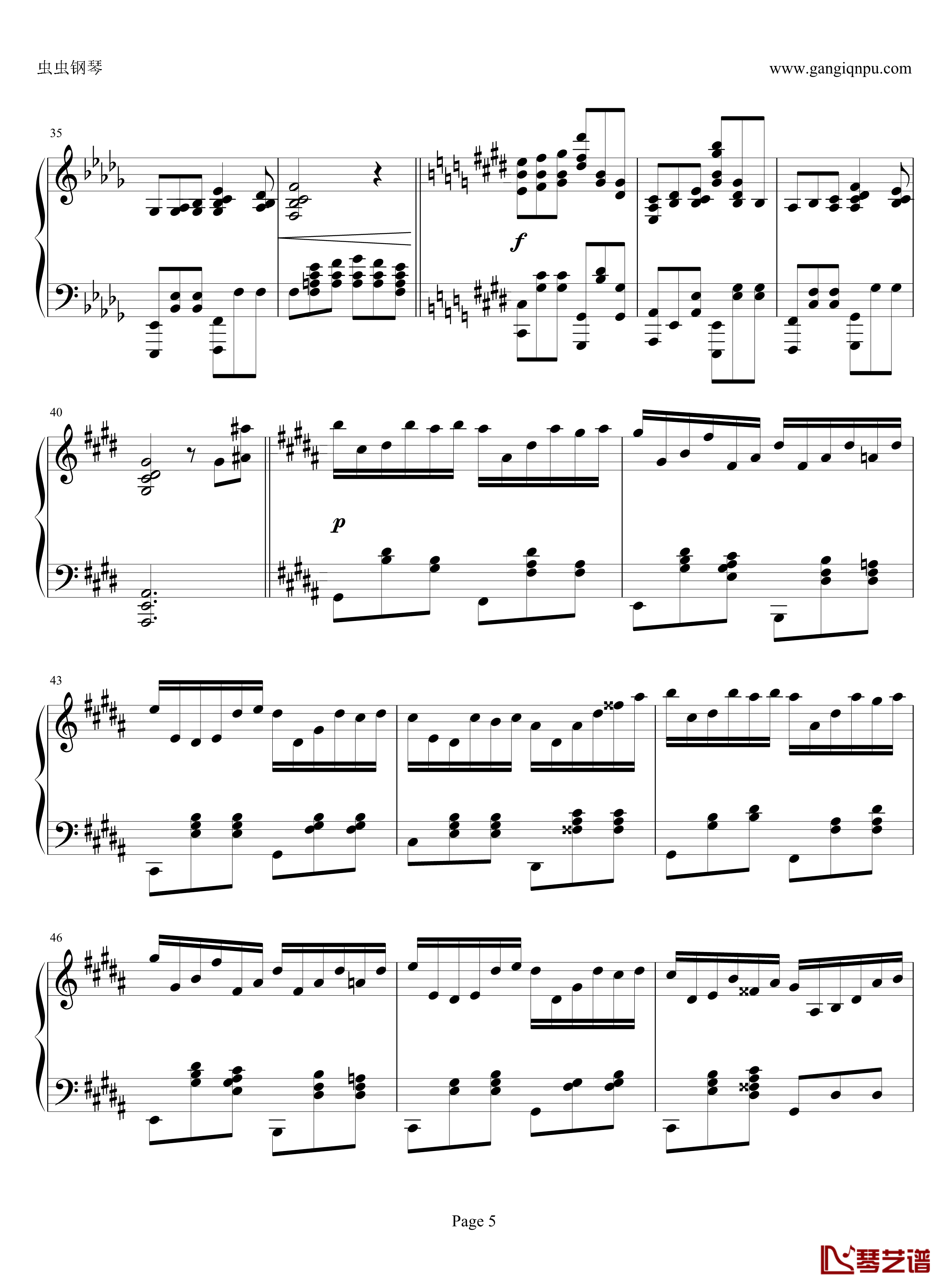 流离的假华尔兹钢琴谱-飞腾哈哈5