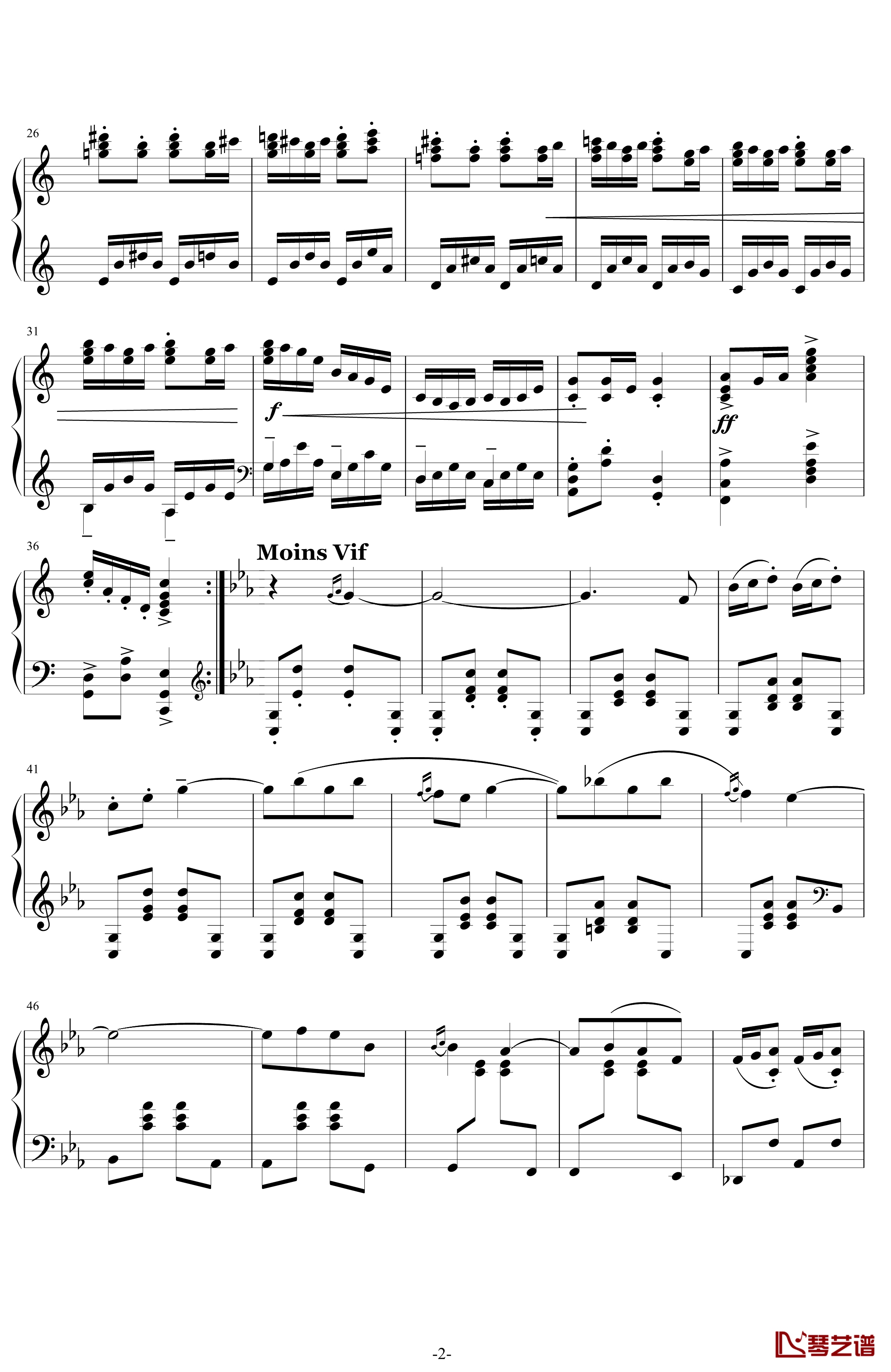 利戈顿舞曲钢琴谱-选自《库普兰之墓》-拉威尔-Ravel2