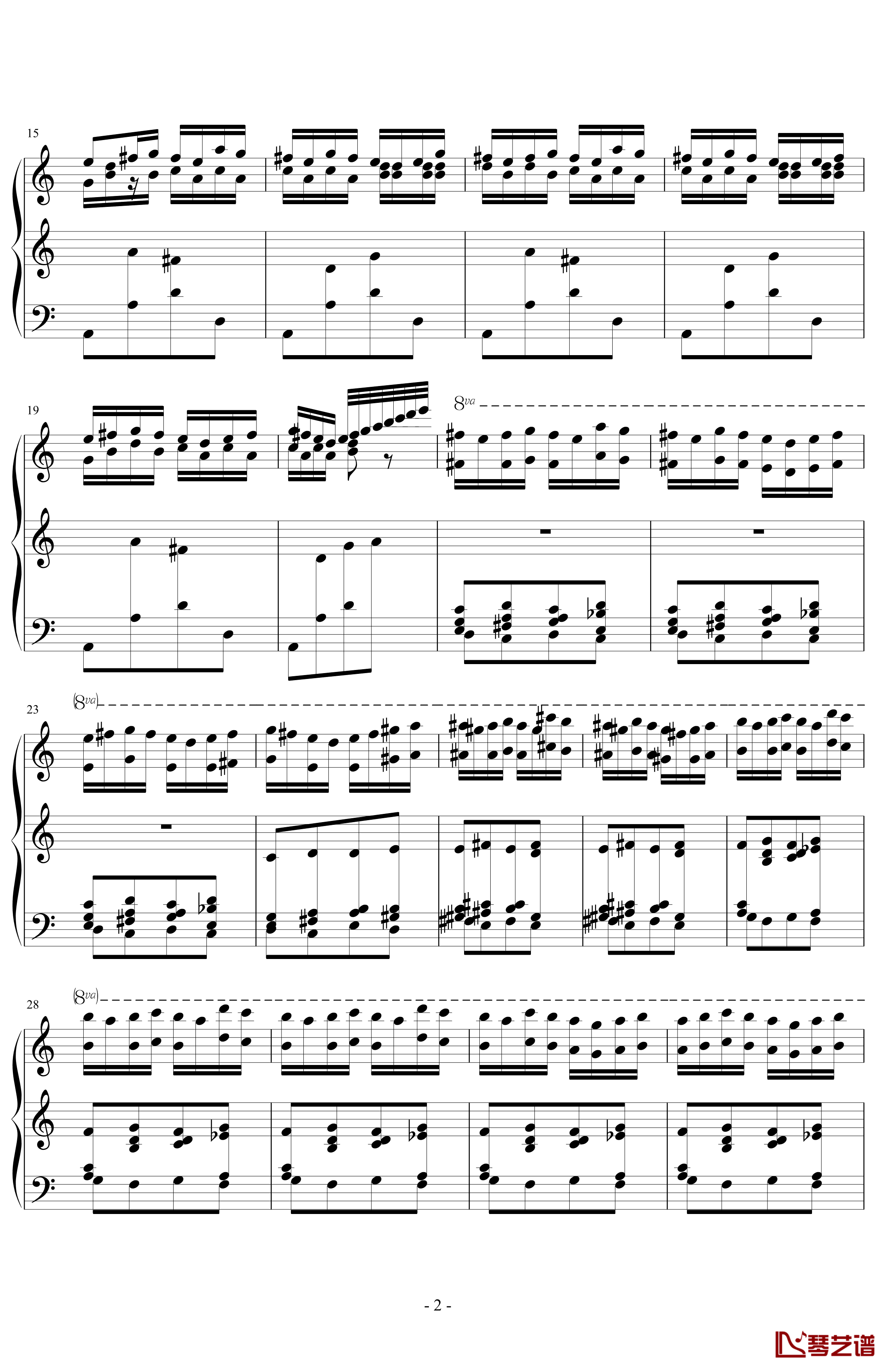 彼得鲁什卡钢琴谱-斯特拉文斯基2
