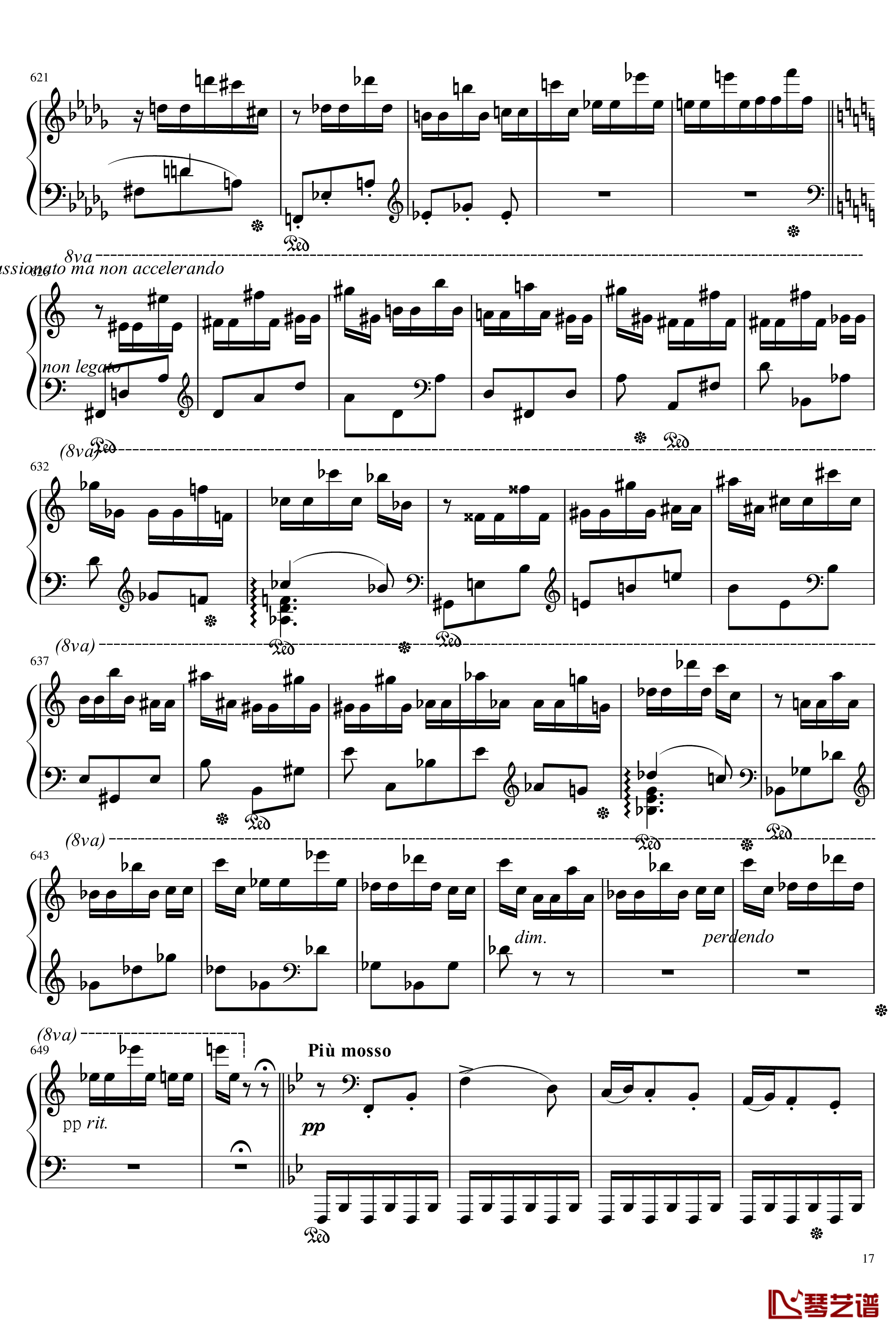 Mephisto Waltz No. 1 S. 514钢琴谱-李斯特17