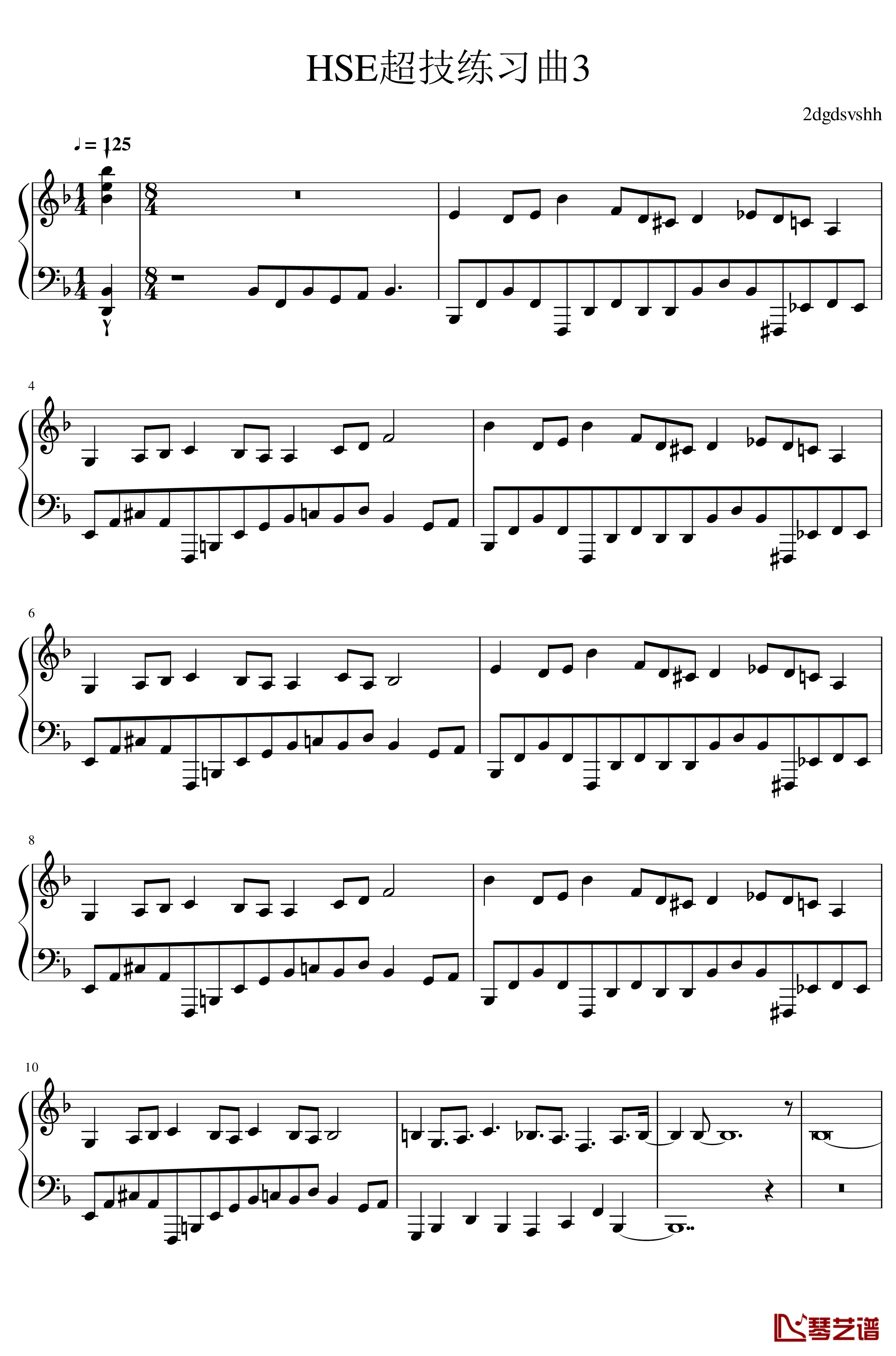 HSE超技练习曲3-钢琴谱-2dgdsvshh1