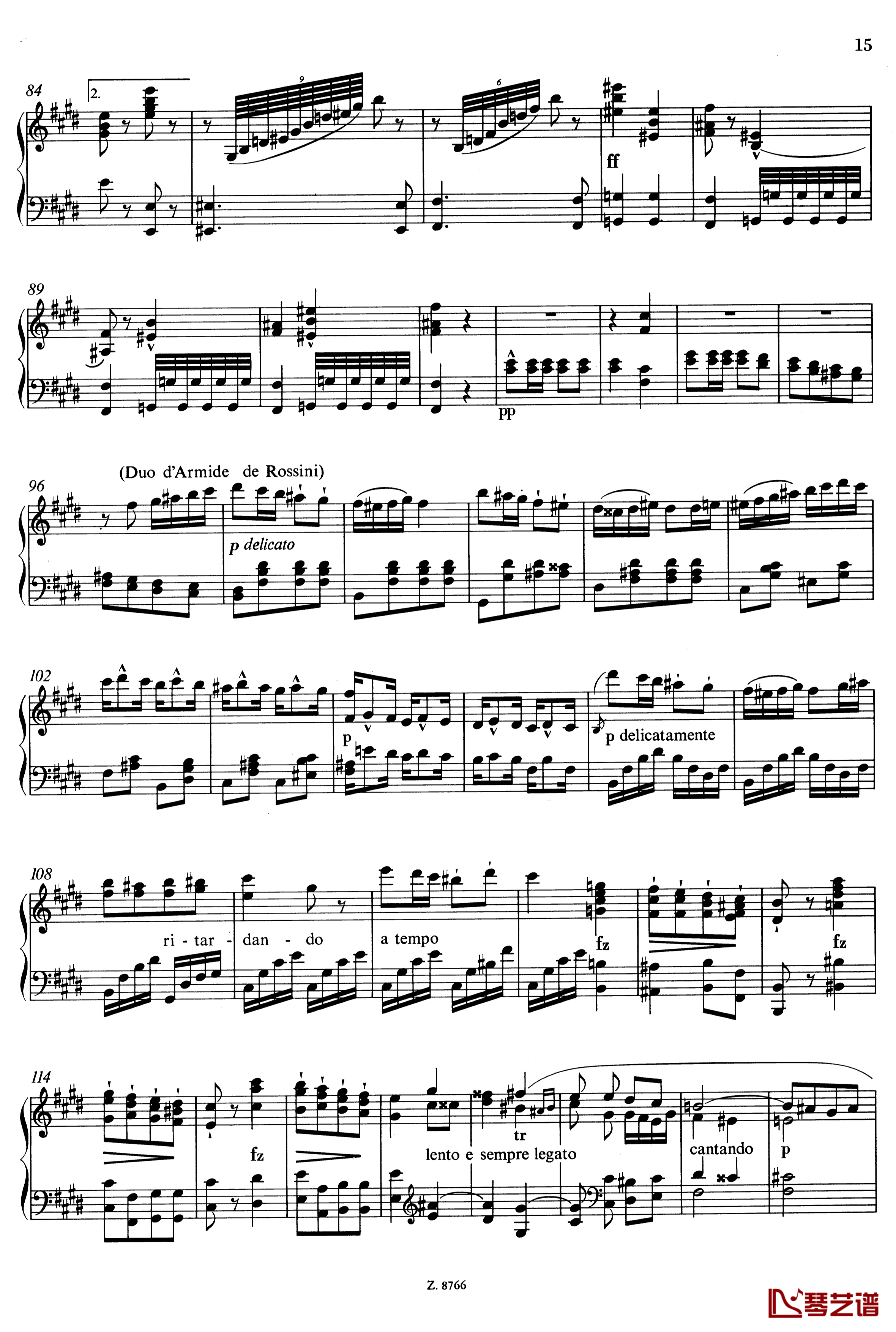 罗西尼主题华丽即兴曲钢琴谱-S.150-李斯特4