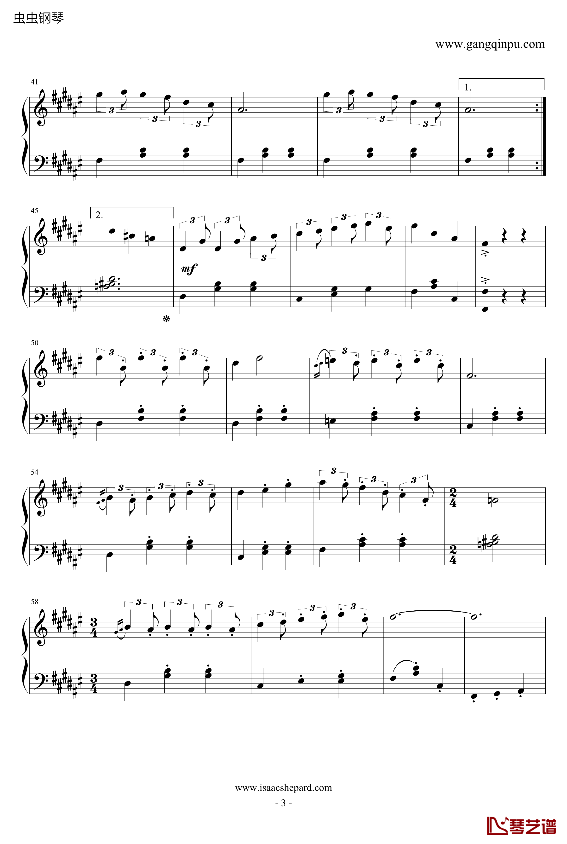 The Ideal钢琴谱-Isaac Shepard3