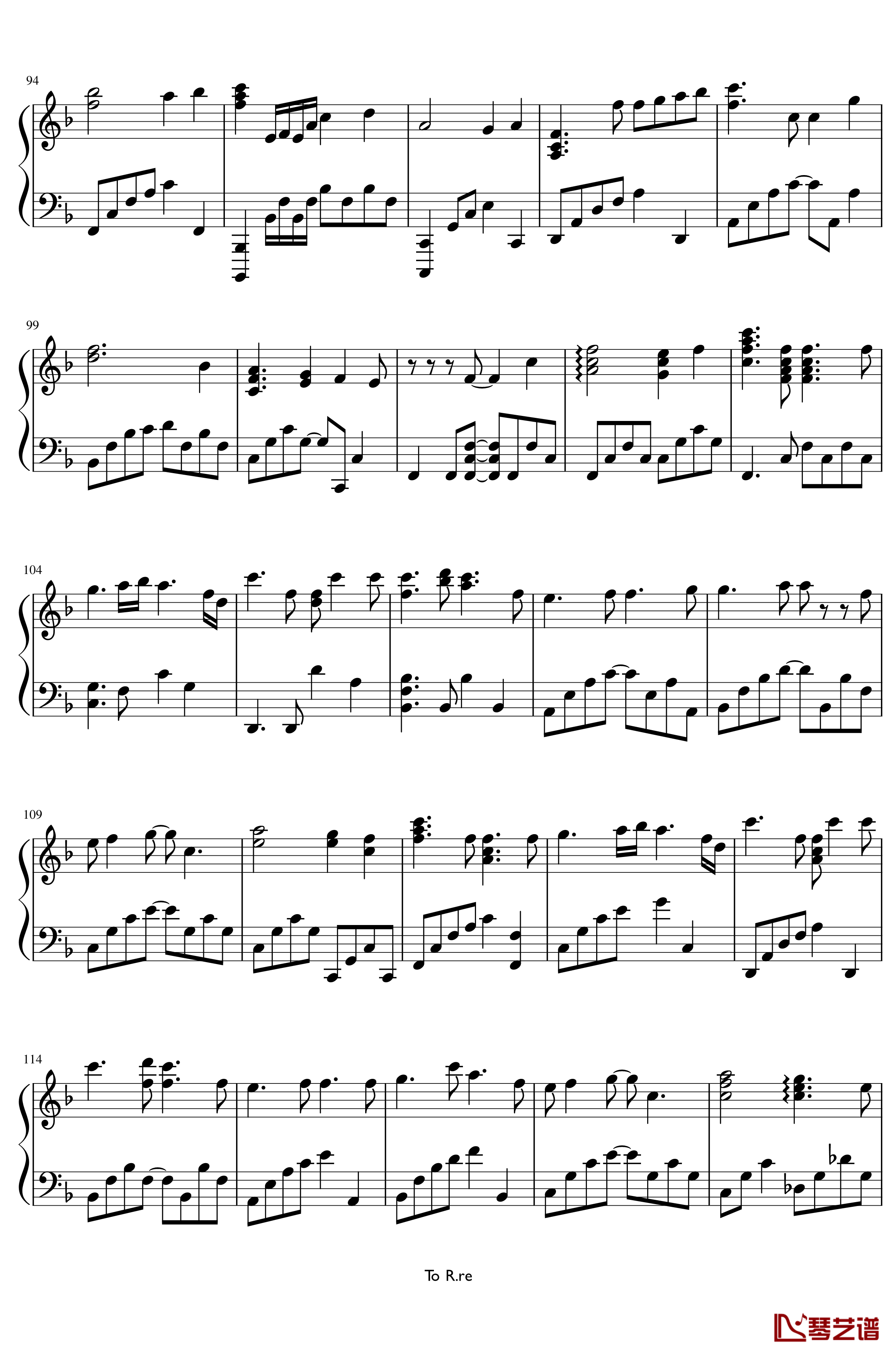 YUBIKIRI-GENMAN钢琴谱-Mili5