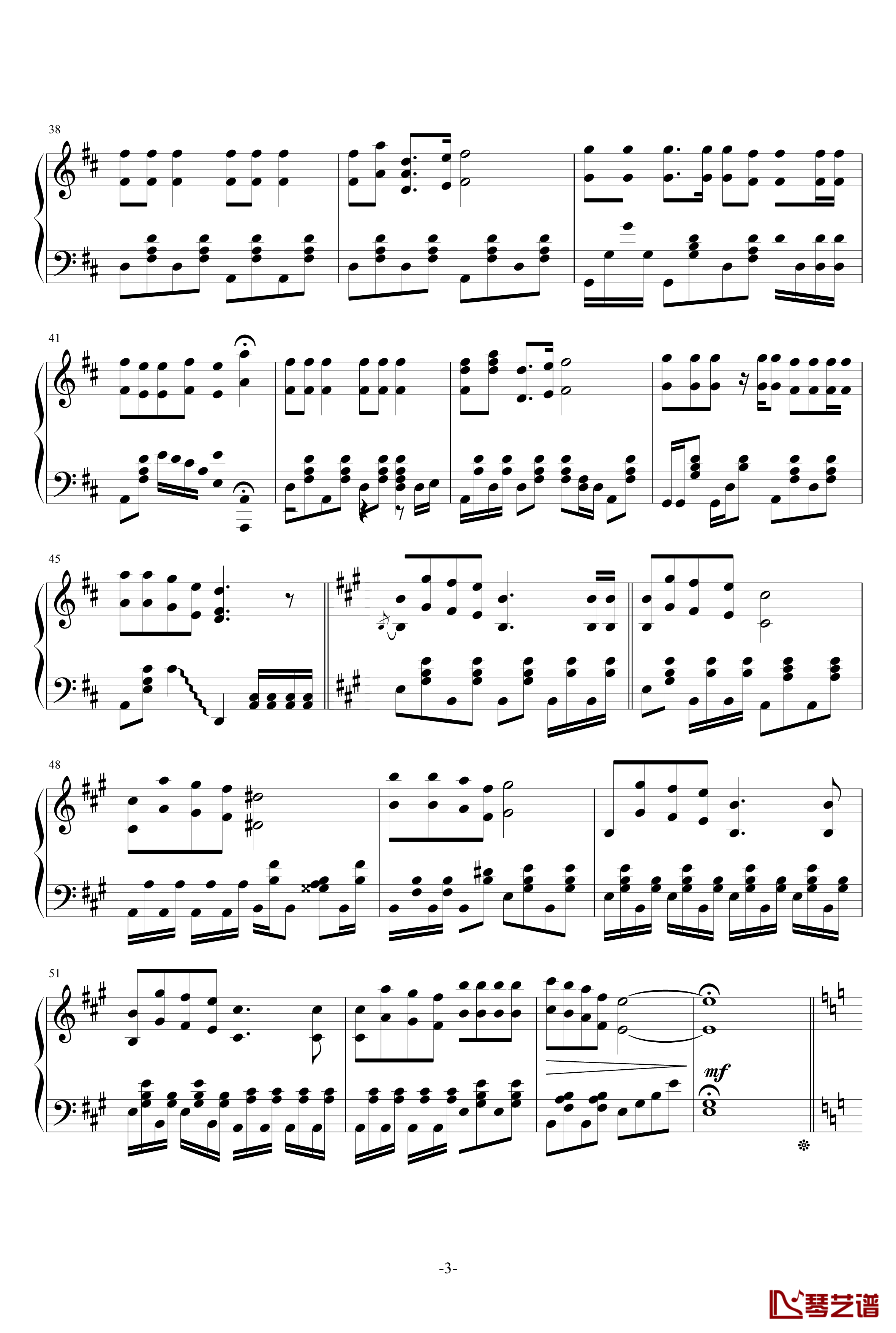 铃儿响叮当钢琴谱-完美版-约翰·皮尔彭特3