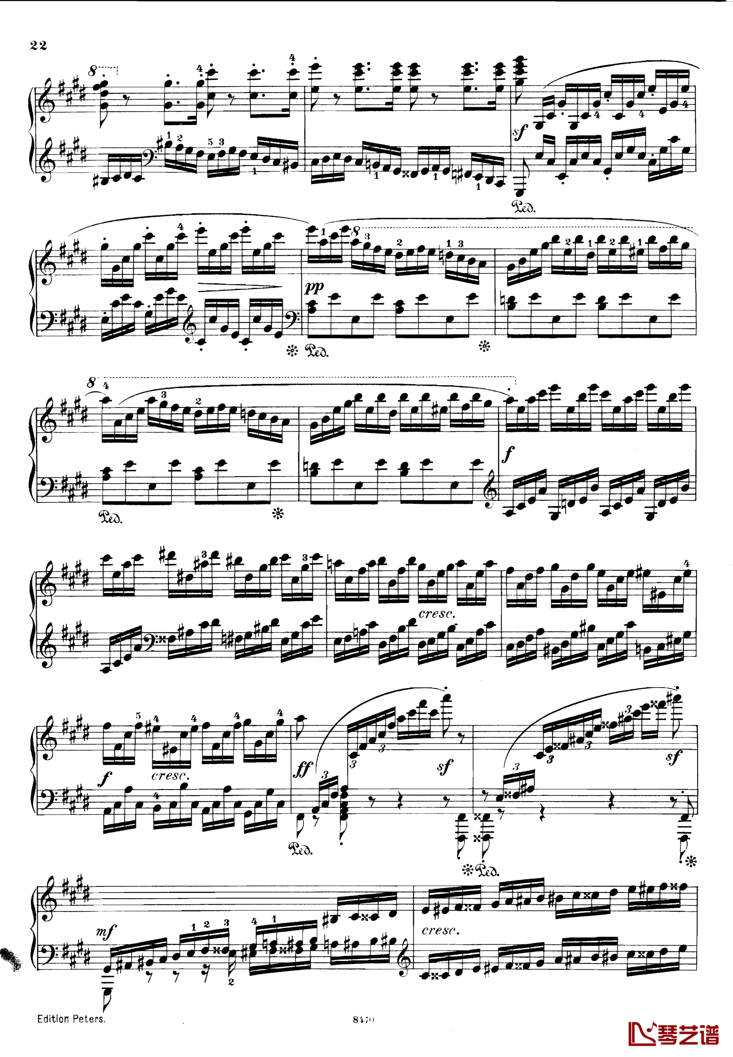 升c小调第三钢琴协奏曲Op.55钢琴谱-克里斯蒂安-里斯22