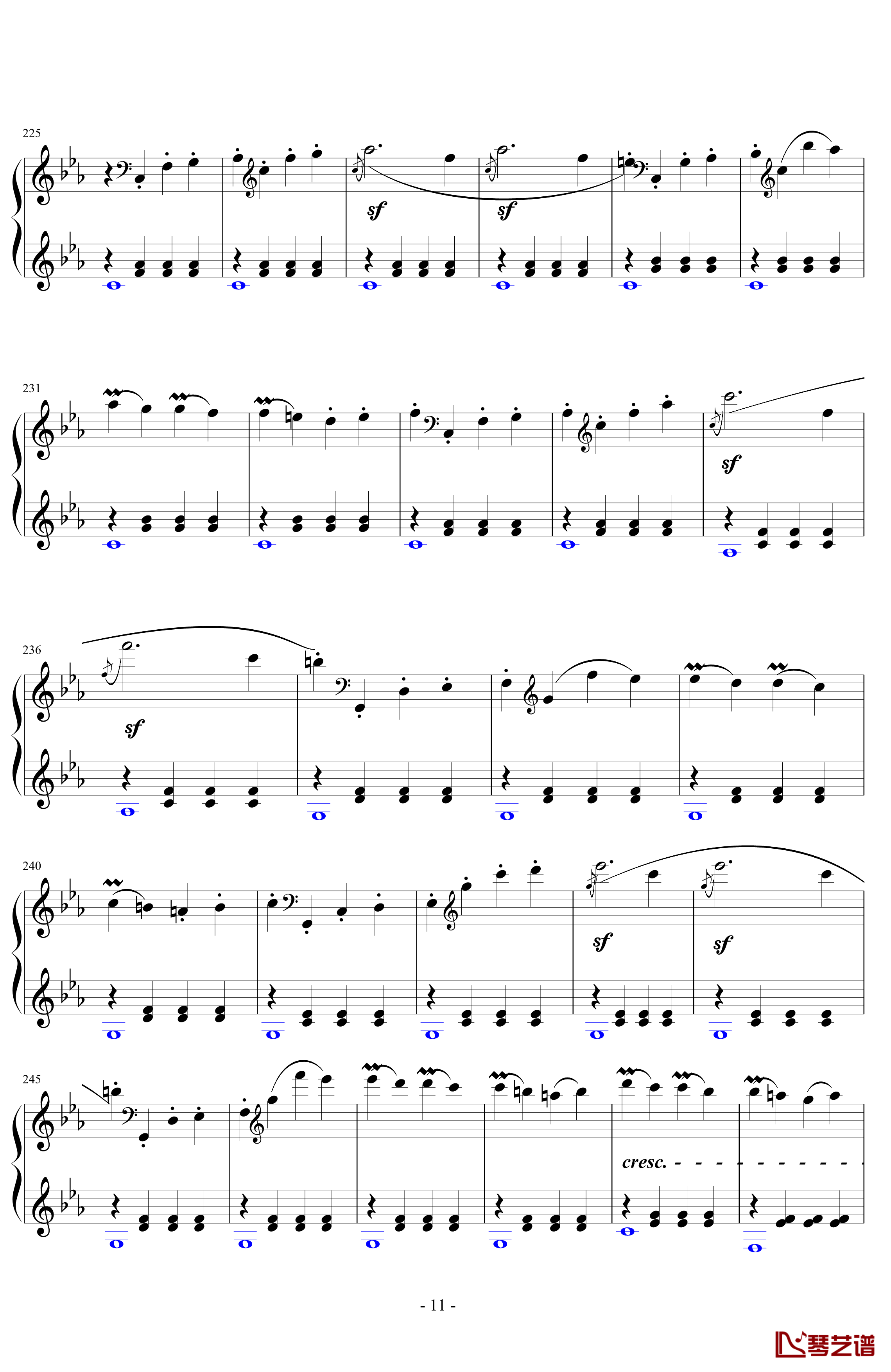 悲怆奏鸣曲第一乐章钢琴谱-贝多芬-beethoven11