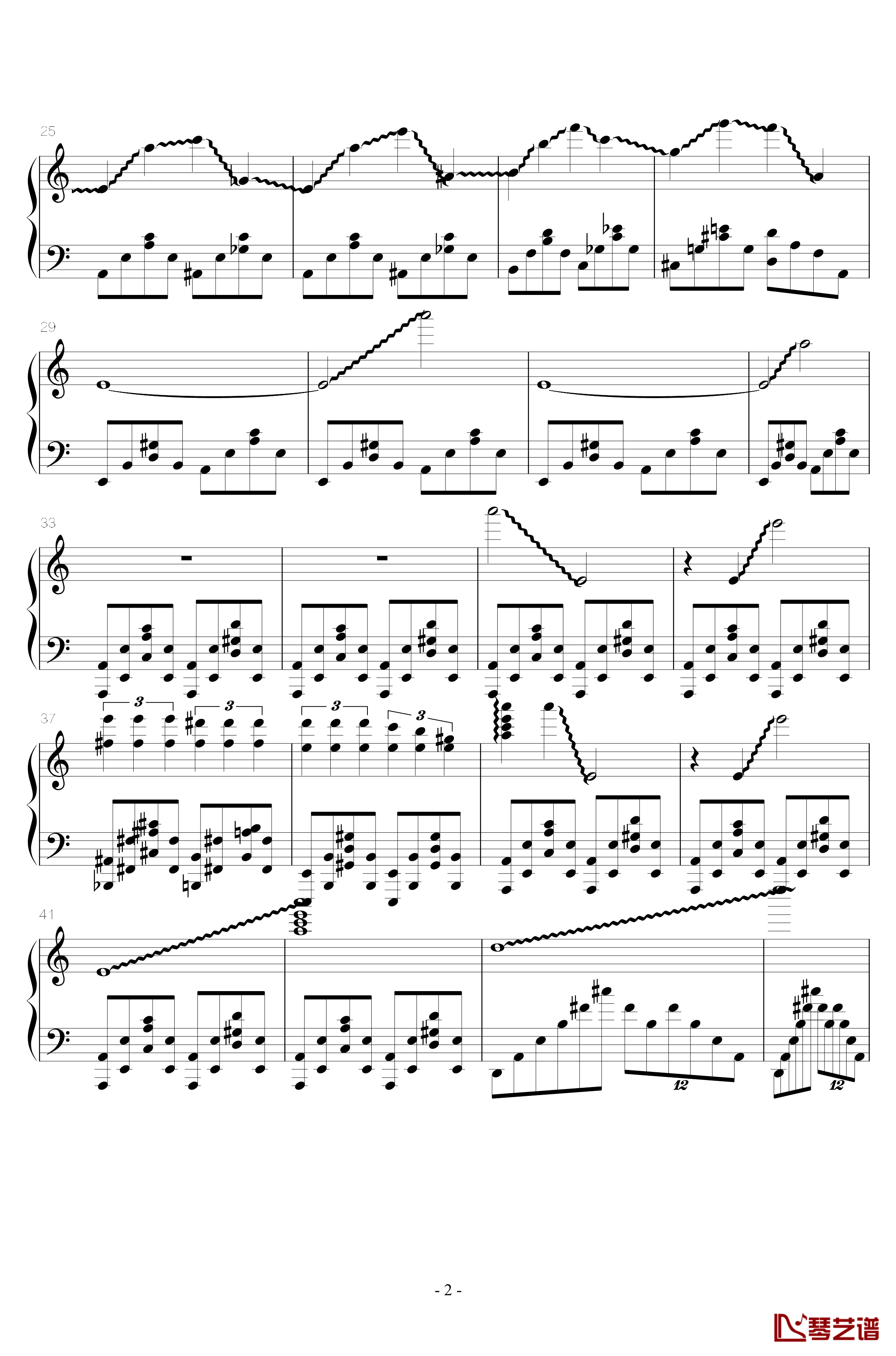 火星练习曲钢琴谱-Op.2 No.62