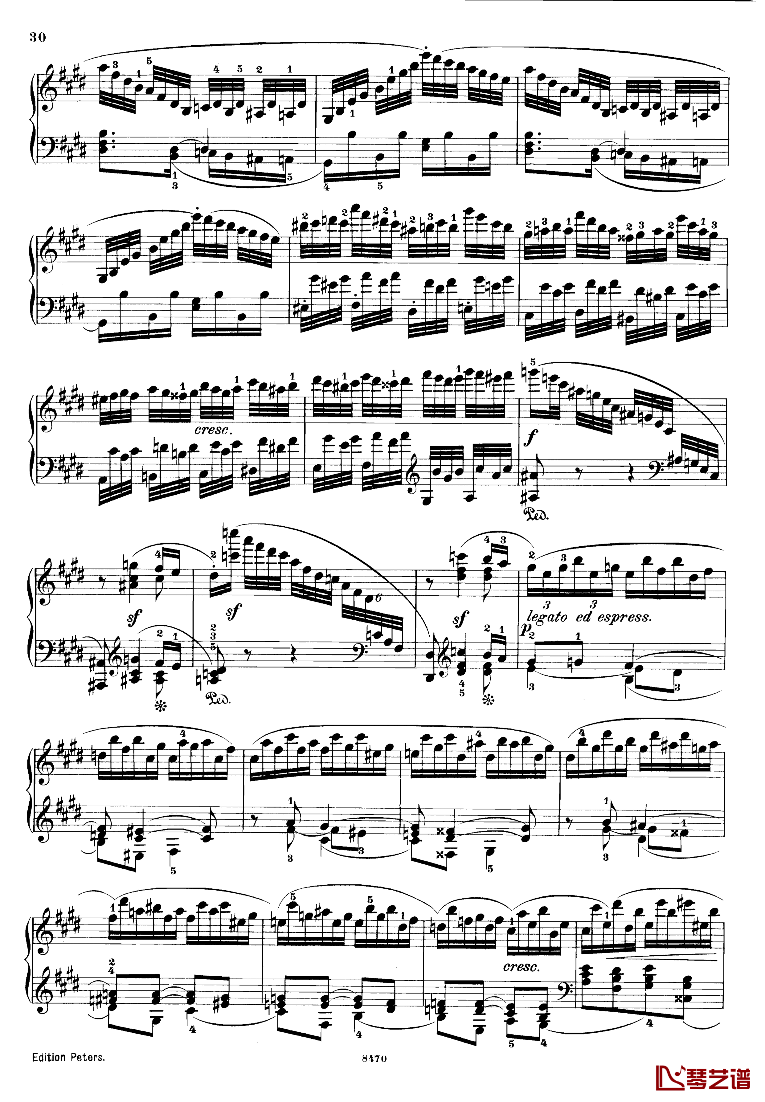 升c小调第三钢琴协奏曲Op.55钢琴谱-克里斯蒂安-里斯30