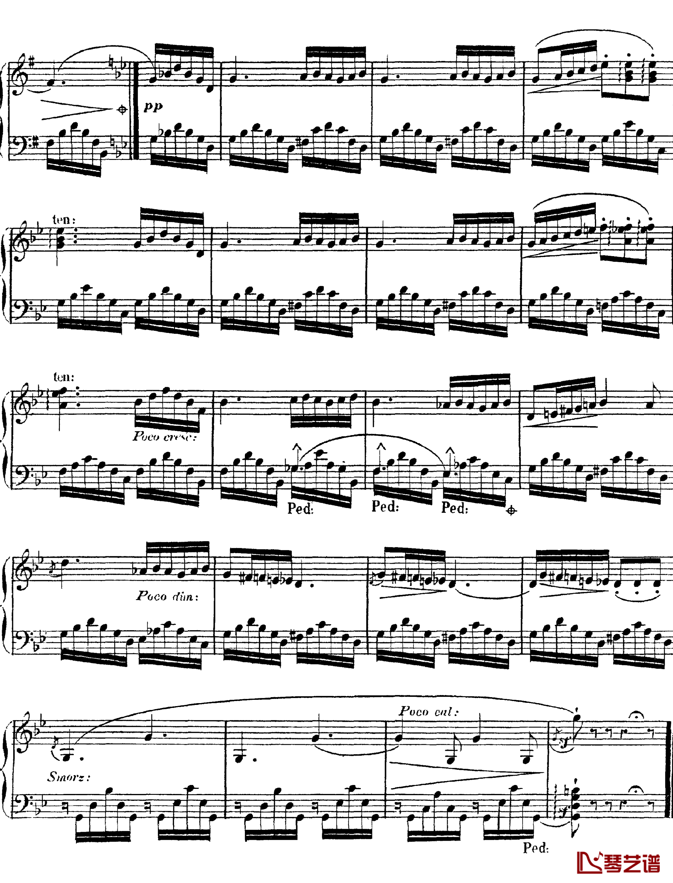  g小调船歌  Op.65 No,6钢琴谱-阿尔坎3