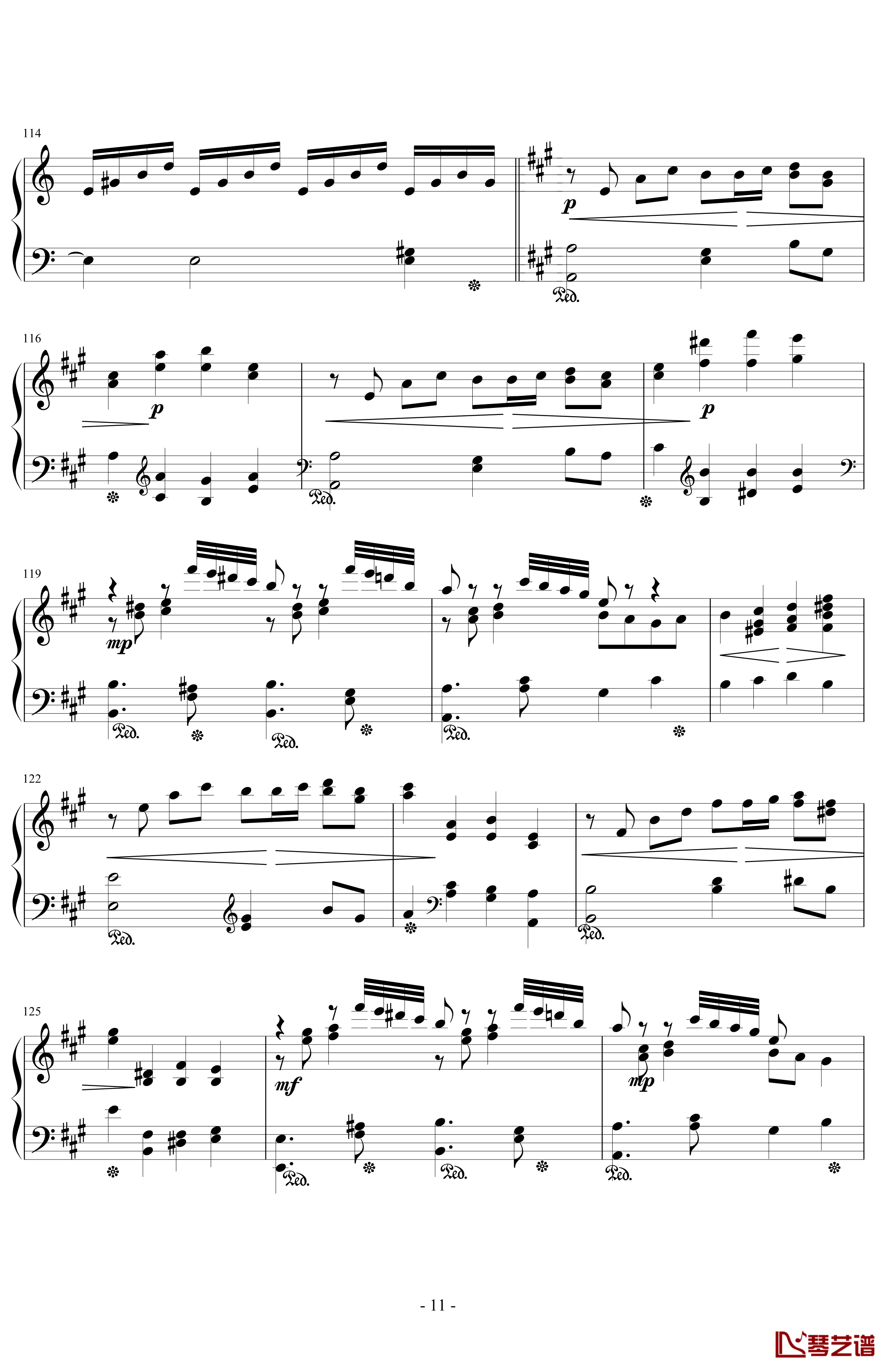 A大调钢琴奏鸣曲钢琴谱-第一乐章-.伊dên-H1711