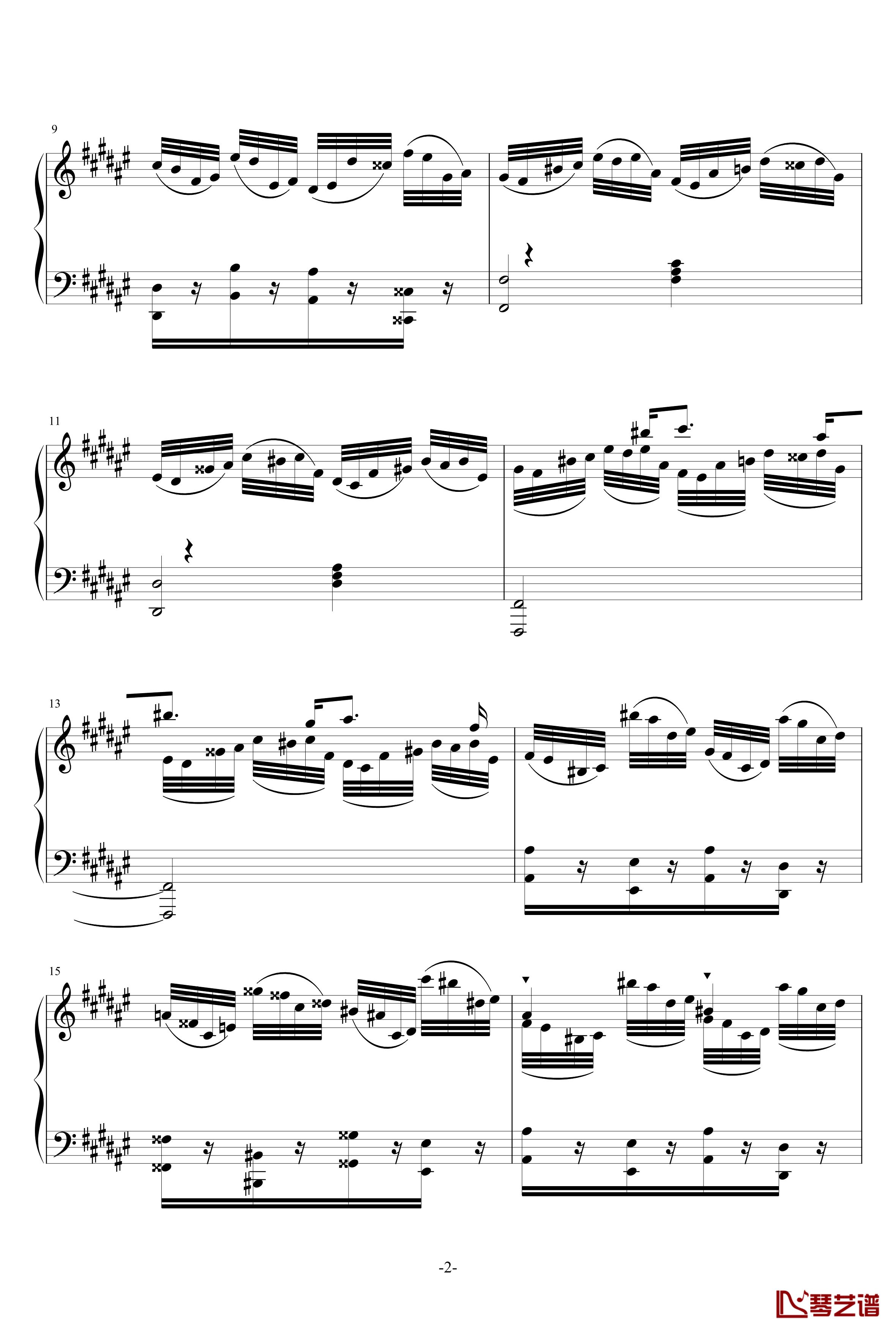 Etude in D sharp minor钢琴谱-KioooS2